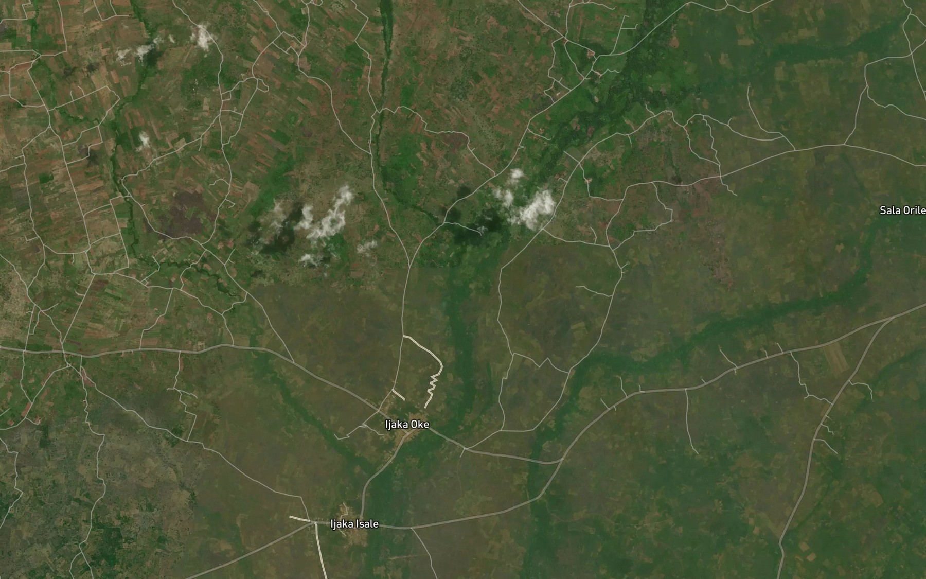 Satellite map of the River Omifunfun