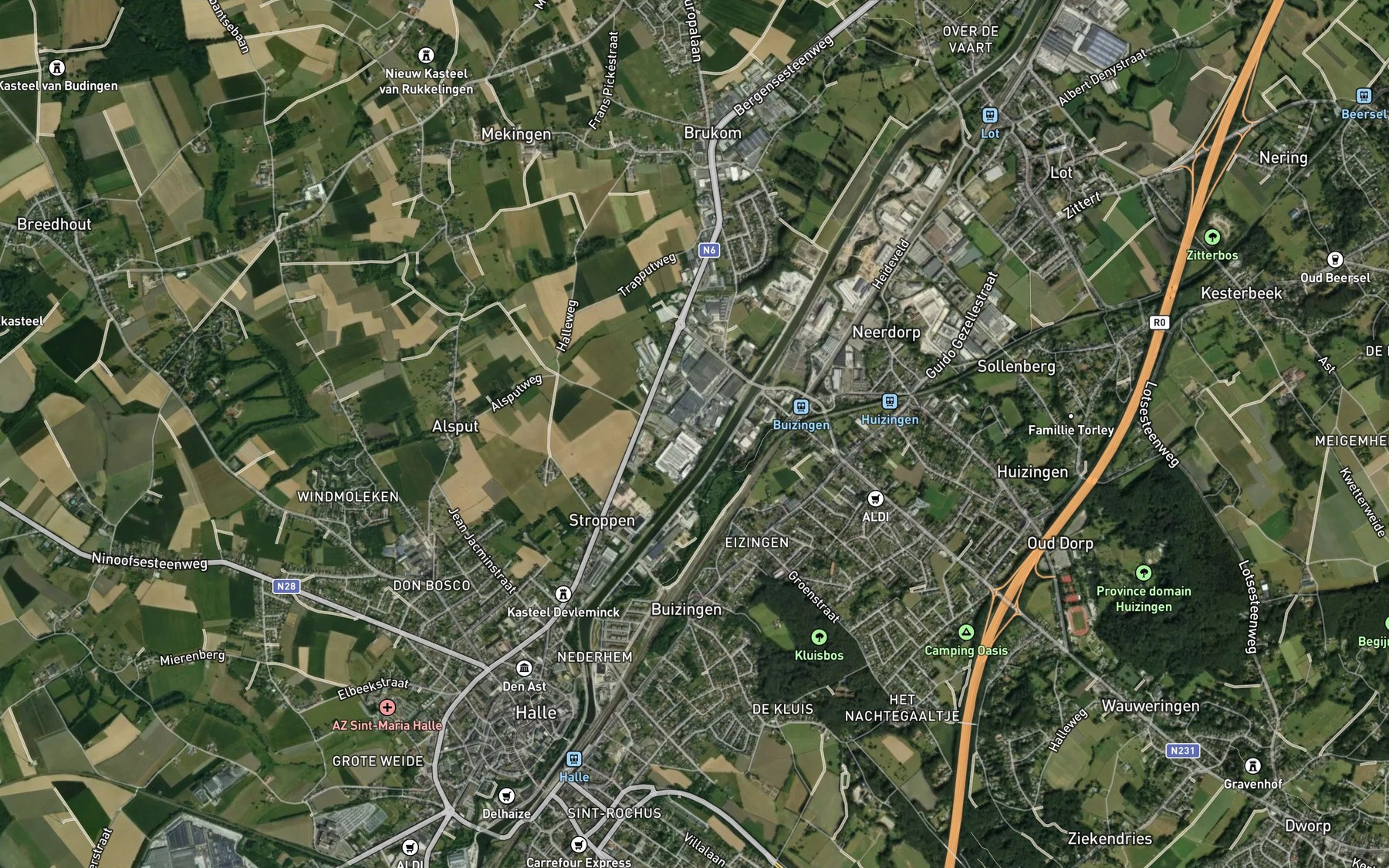 Satellite map of the Bonenbeek