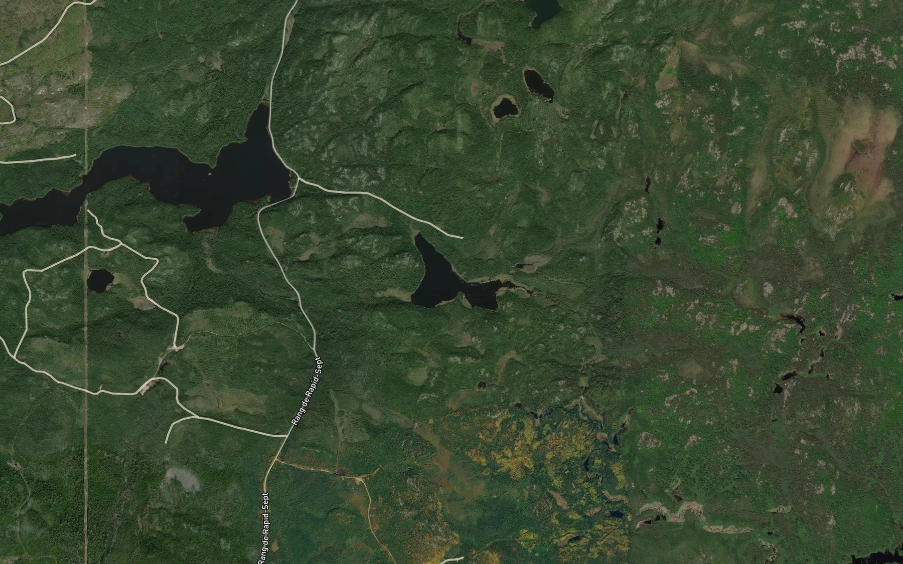 Satellite map of the Lac Ledah