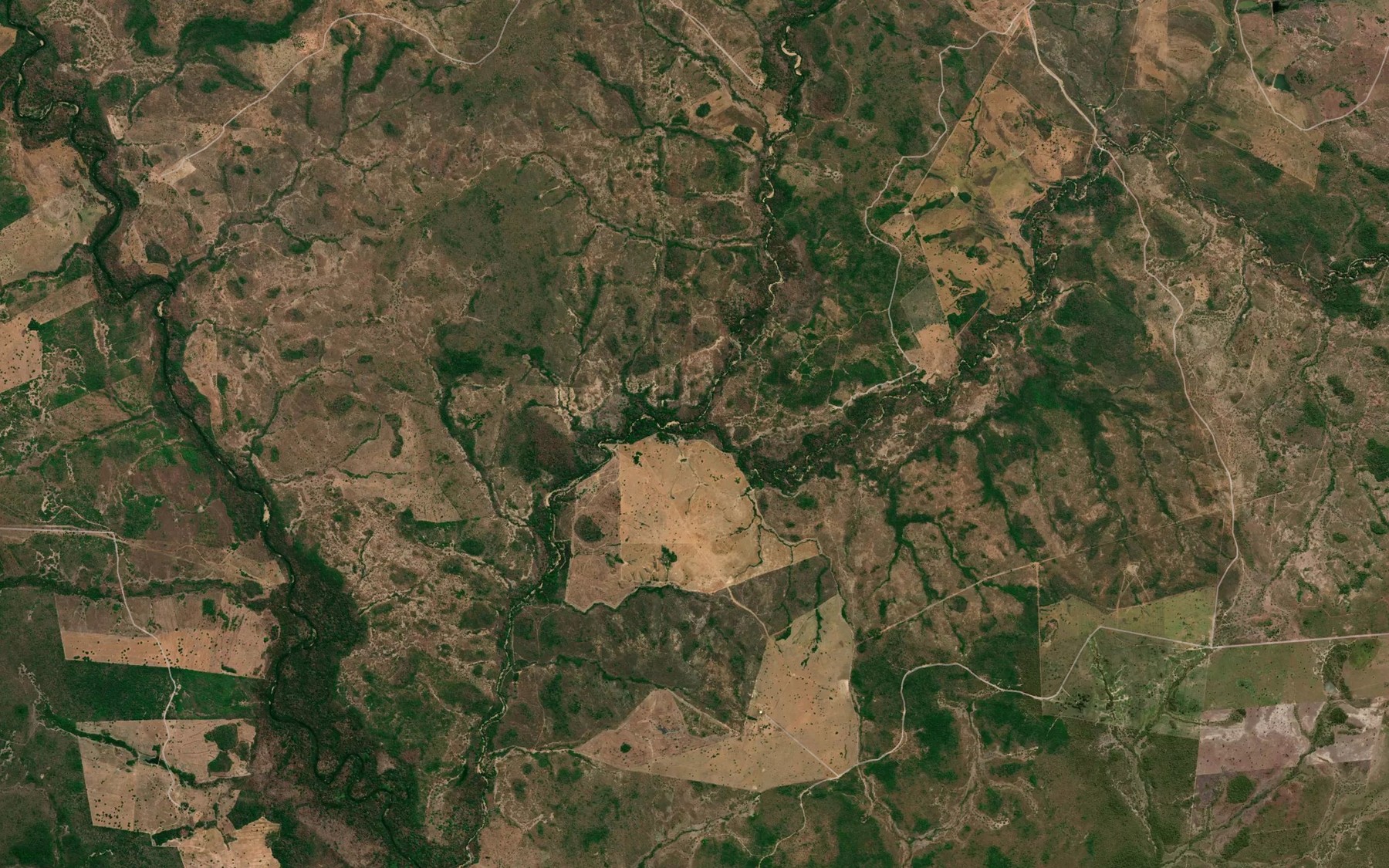 Satellite map of the Ribeirao das Areias