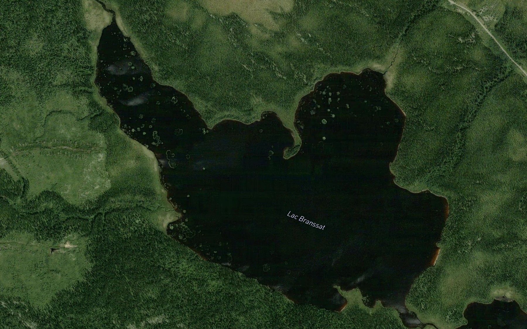 Satellite map of the Lac Branssat