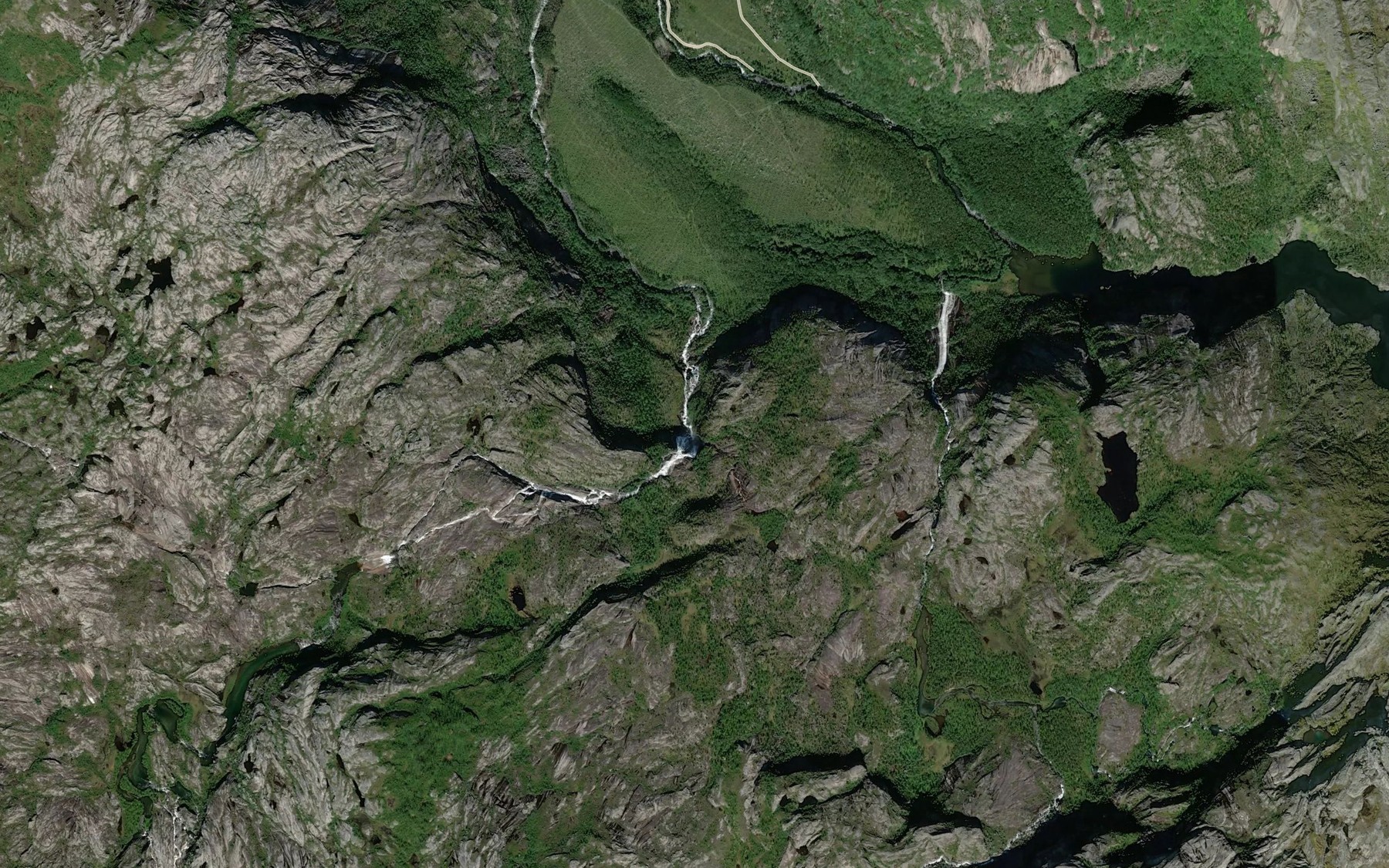 Satellite map of the Suovastiddji