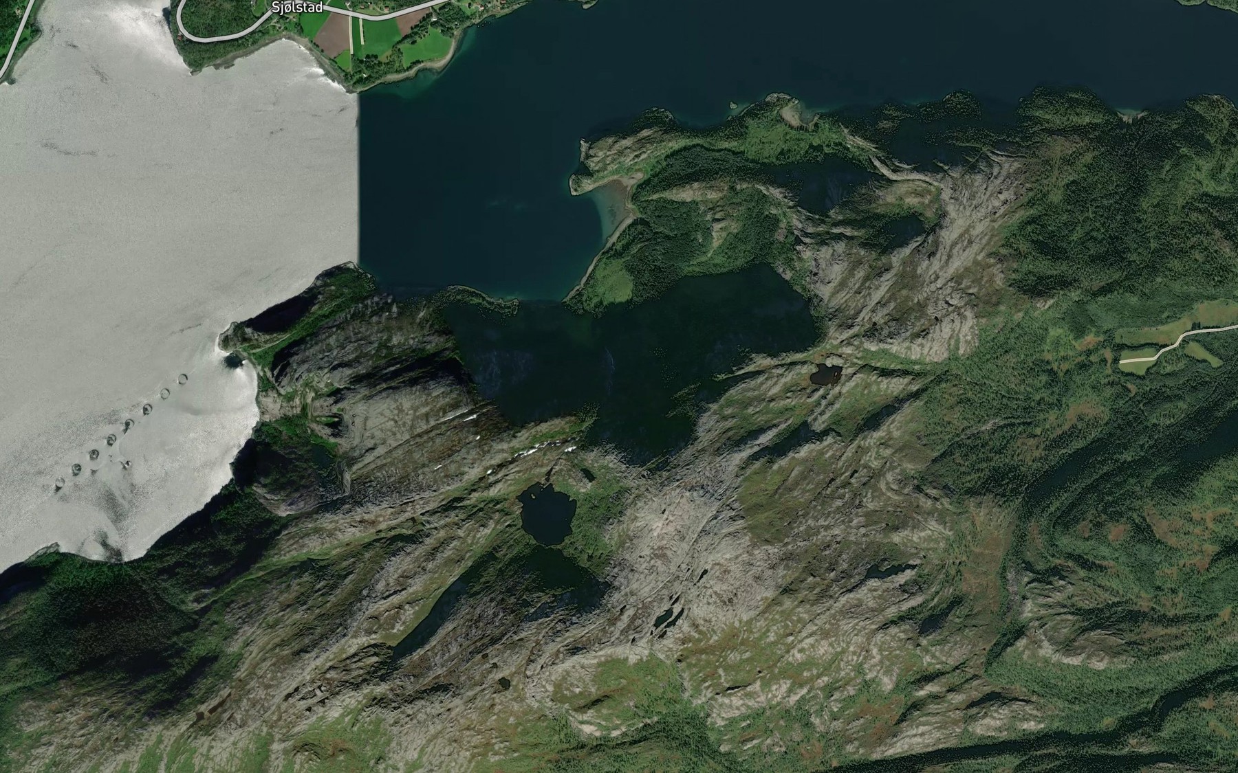 Satellite map of the Annvikbekken