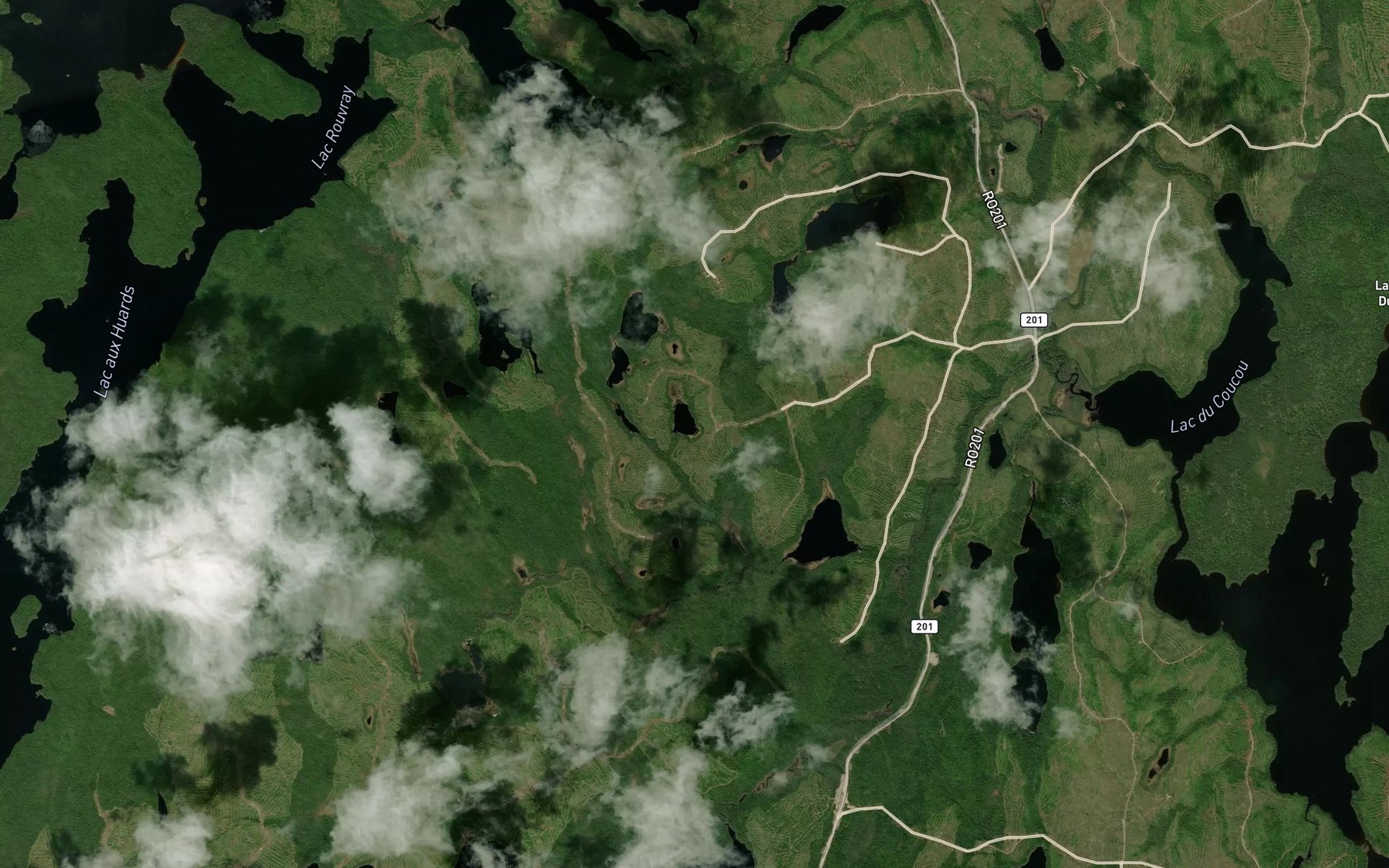 Satellite map of the Lac de l'Urubu