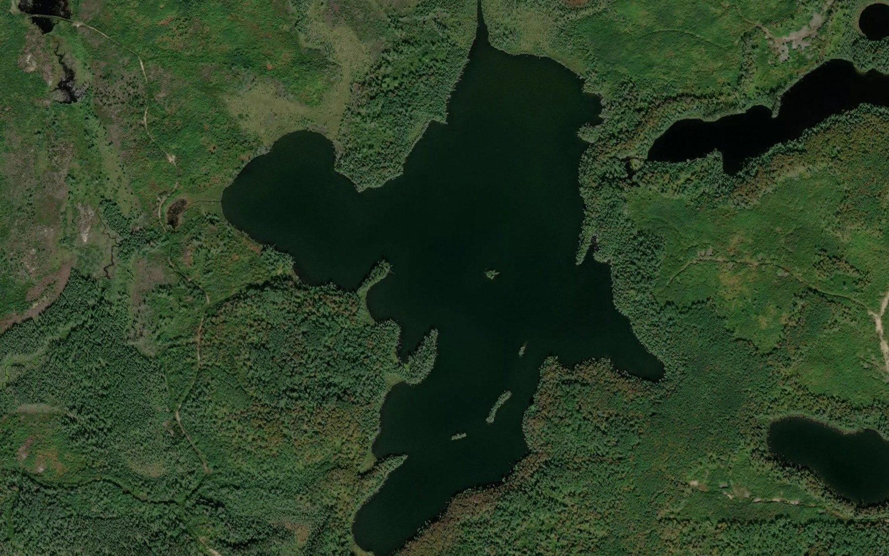 Satellite map of the Mountbatten Lake