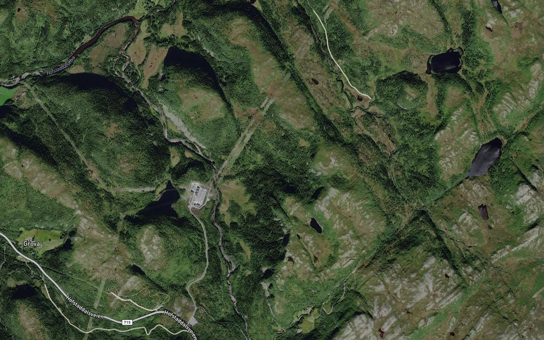Satellite map of the Dyrskardbekken