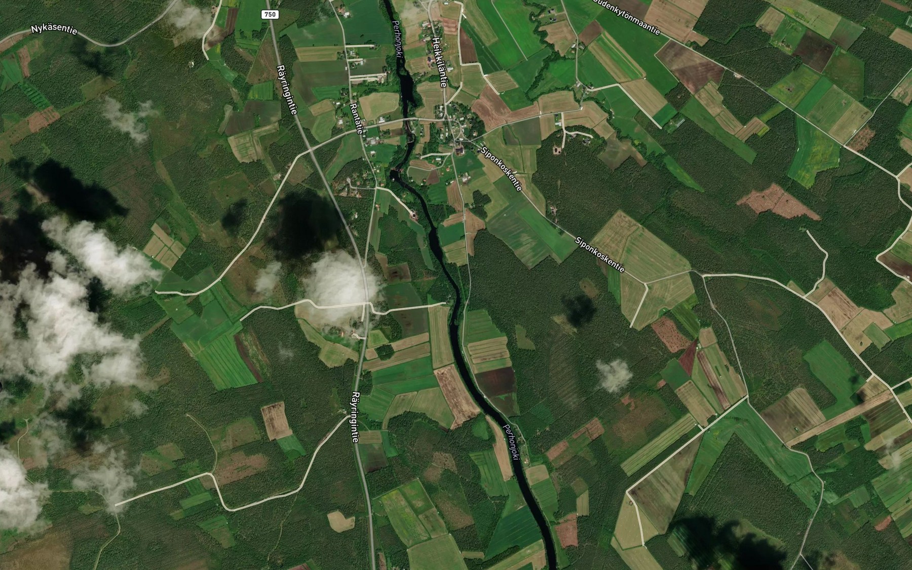 Satellite map of the Pikkukoski