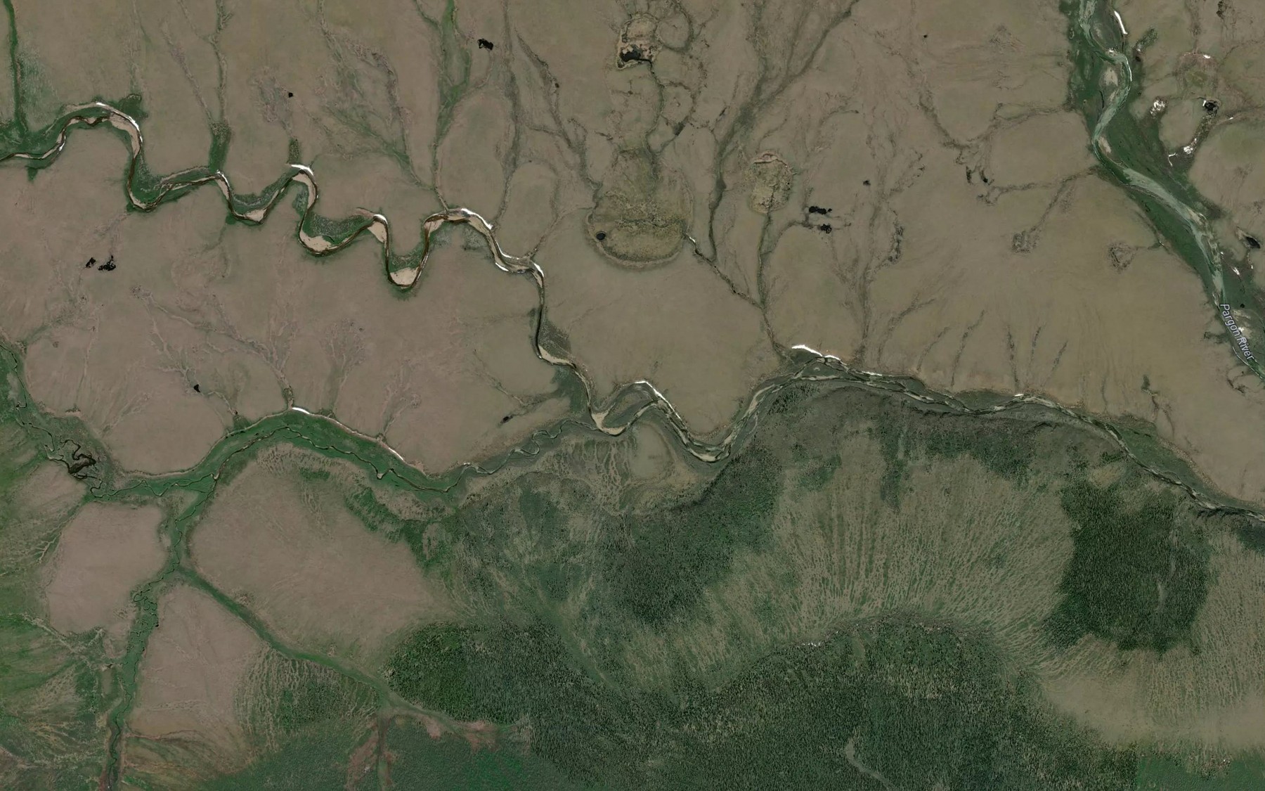 Satellite map of the Star Creek