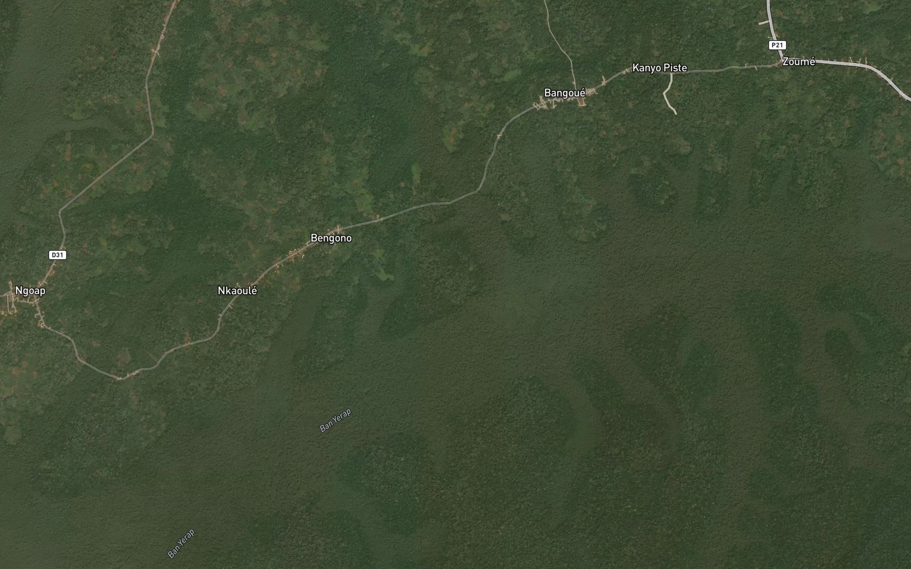 Satellite map of the Mai