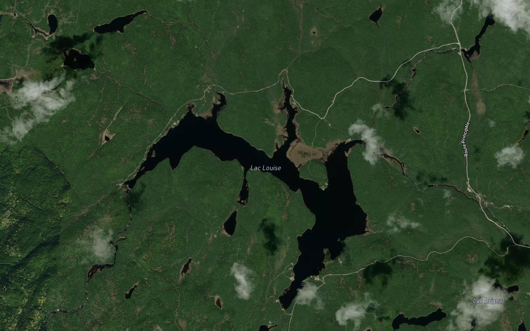 Satellite map of the Baie Simard
