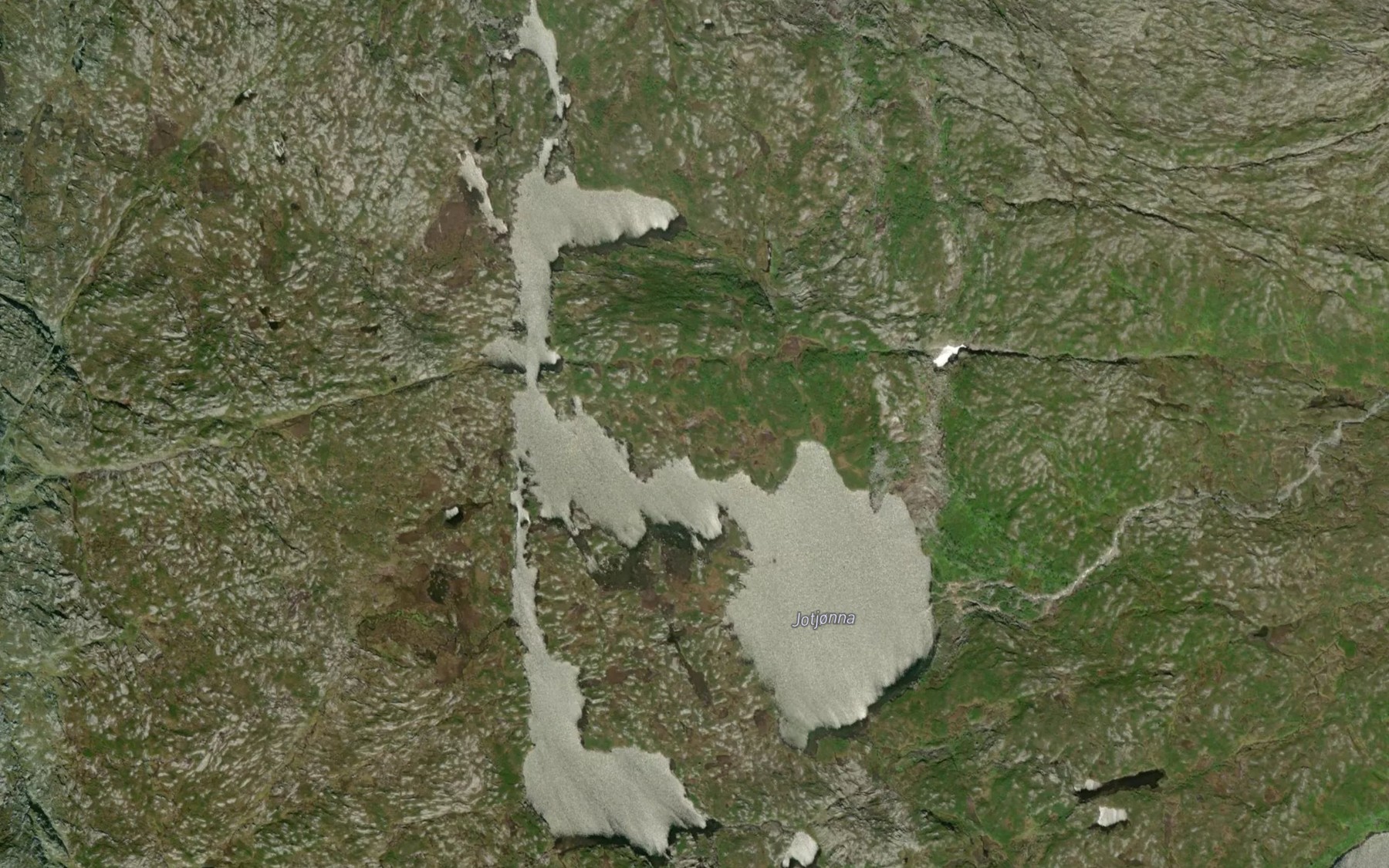 Satellite map of the Jotjorna
