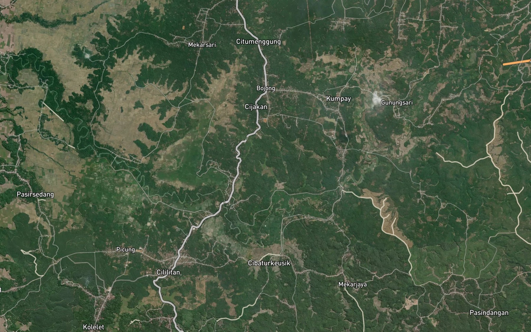 Satellite map of the Ci Tarus