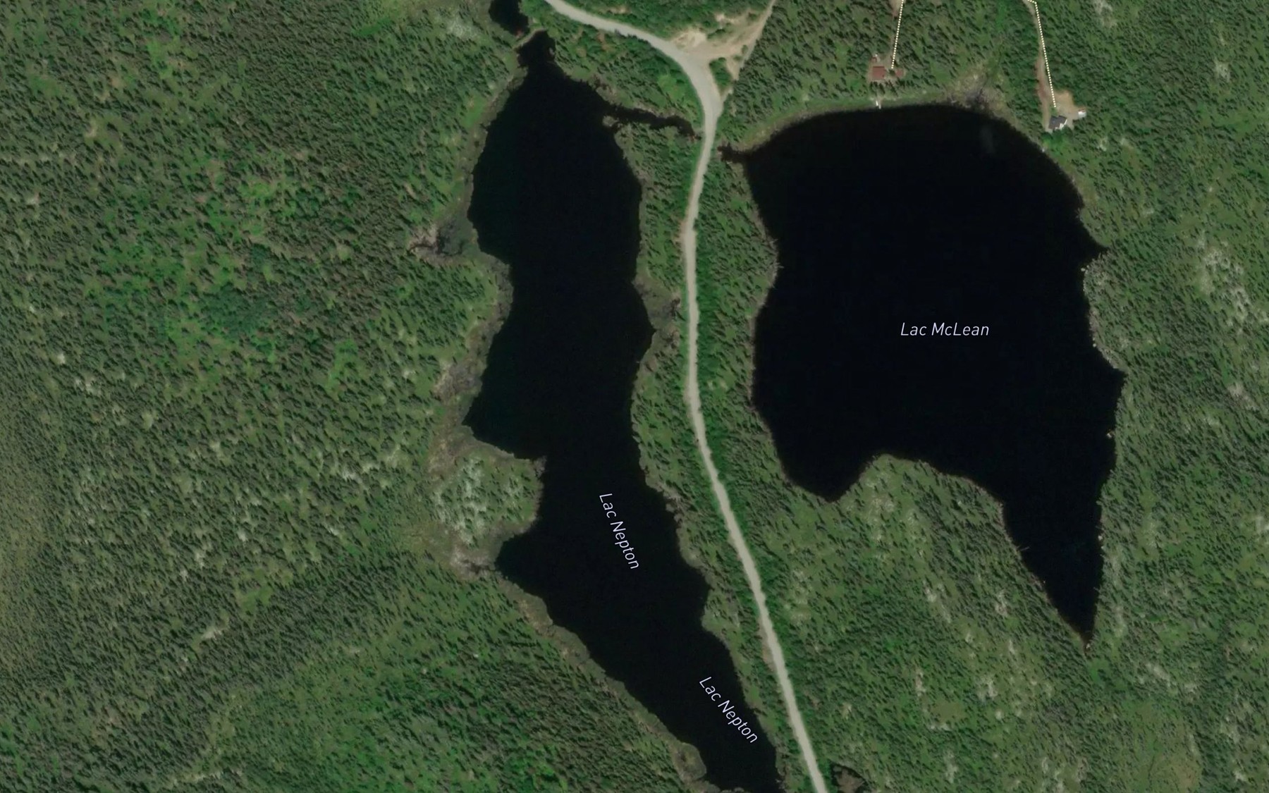 Satellite map of the Lac Nepton