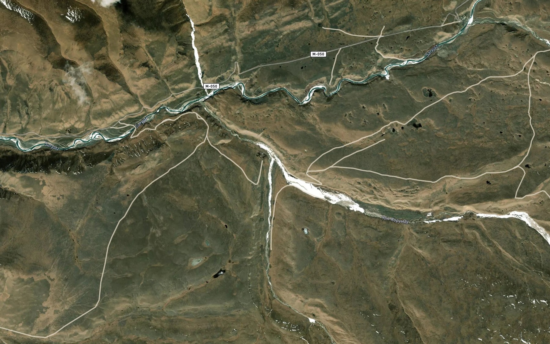Satellite map of the Kichene-Korumdu