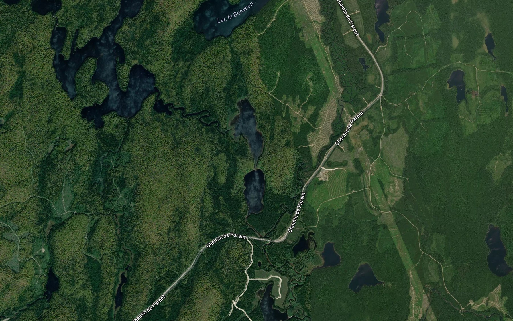 Satellite map of the Lac Sabot