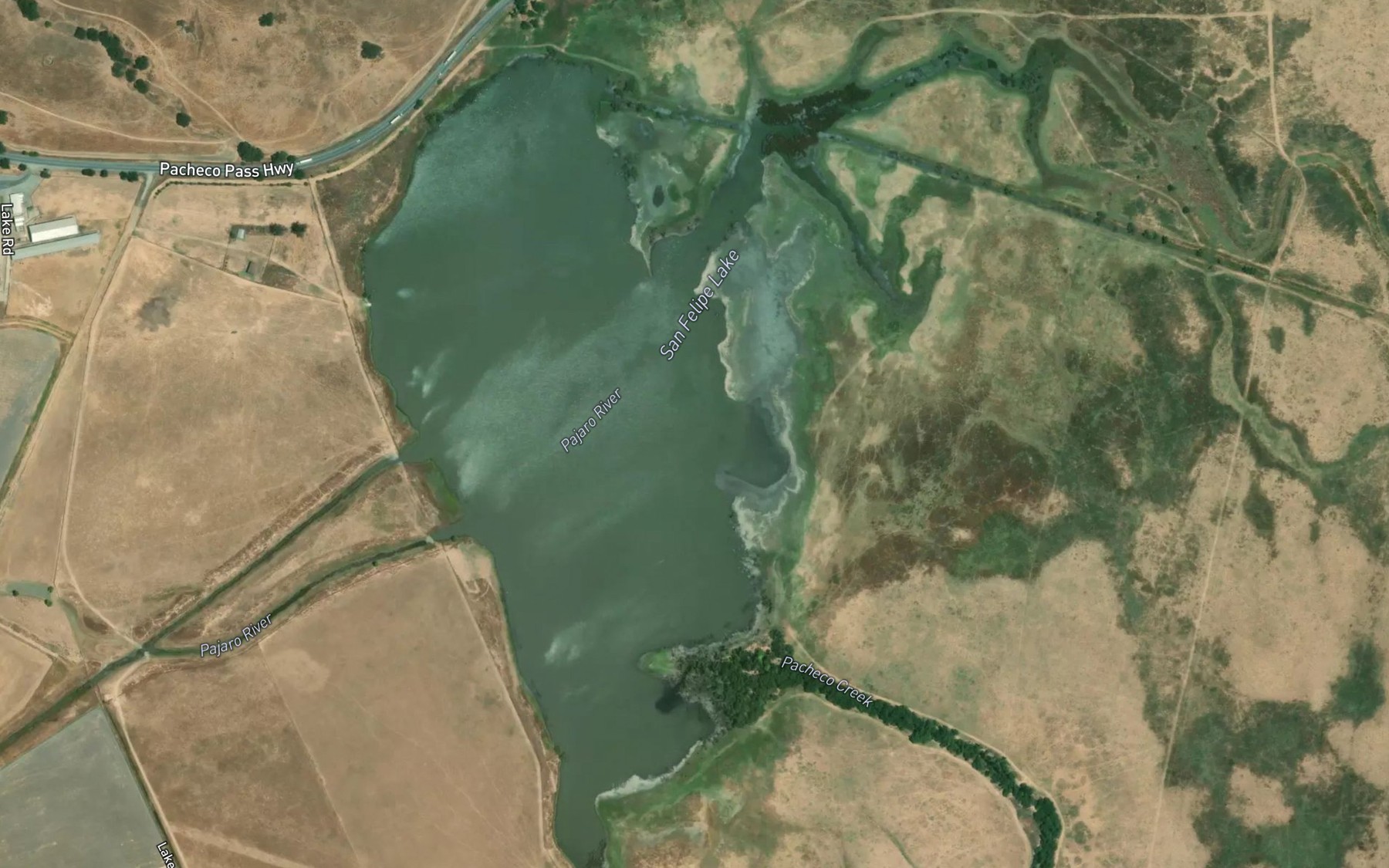 Satellite map of the San Felipe Lake