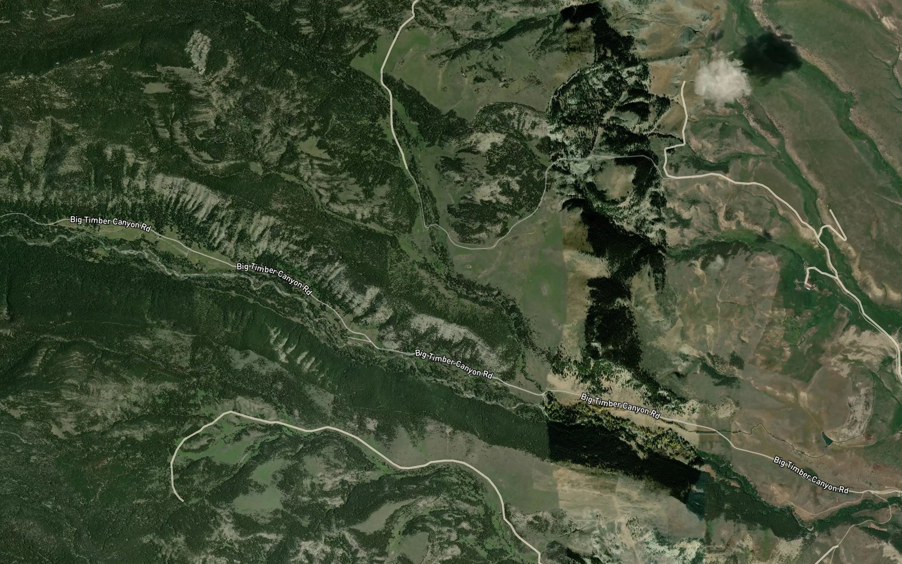 Satellite map of the South Amelong Creek