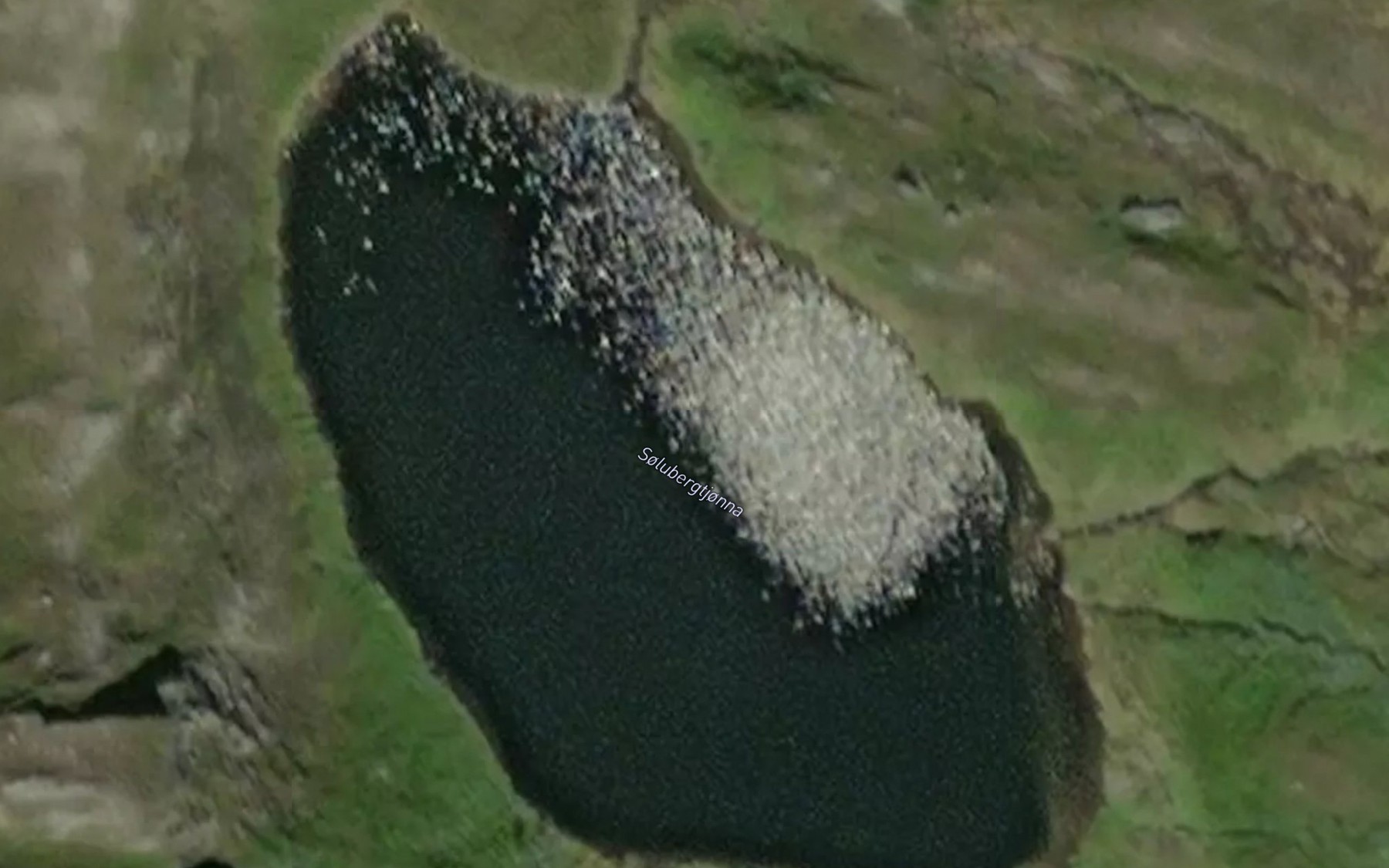 Satellite map of the Solubergtjonna