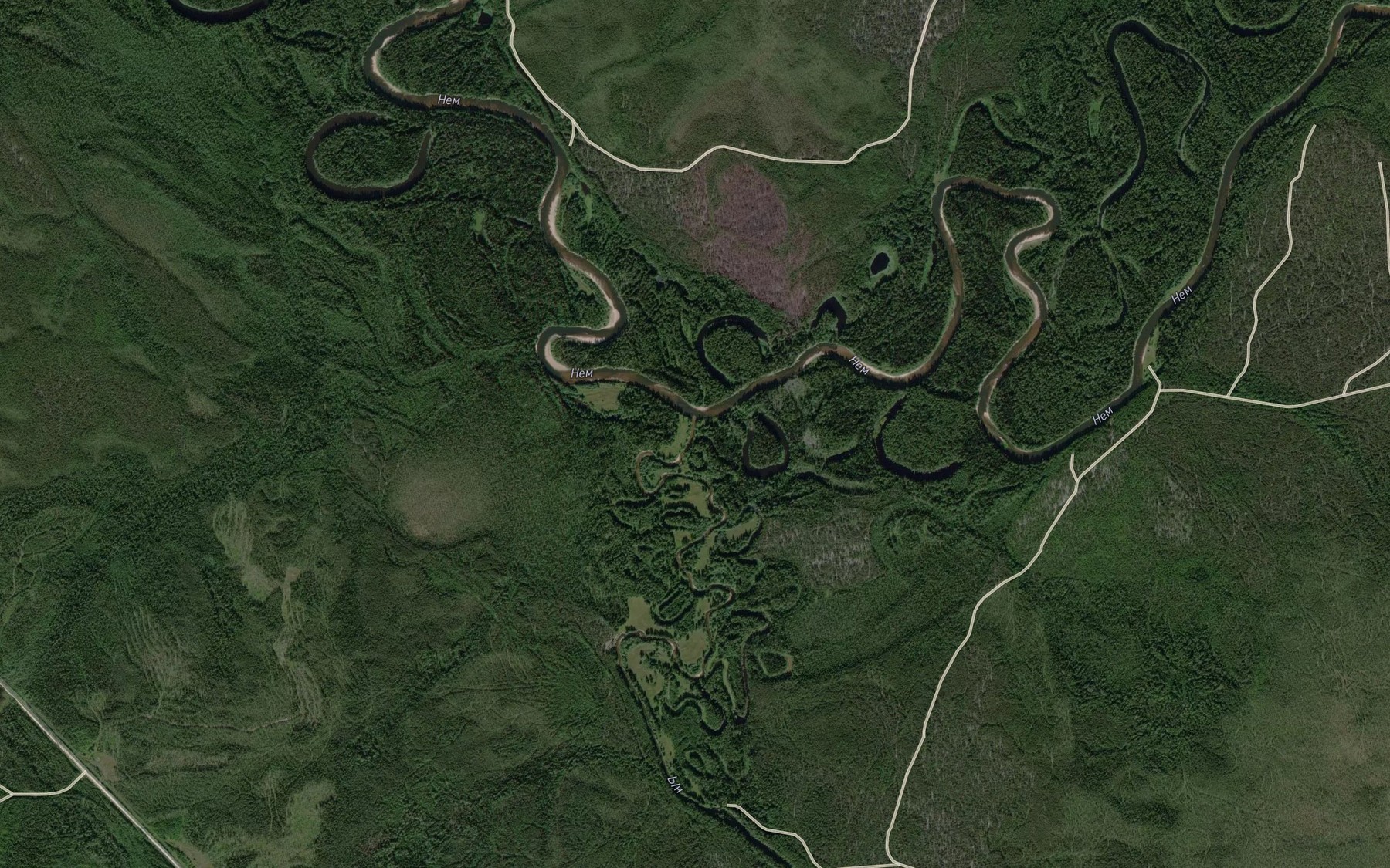 Satellite map of the Yn