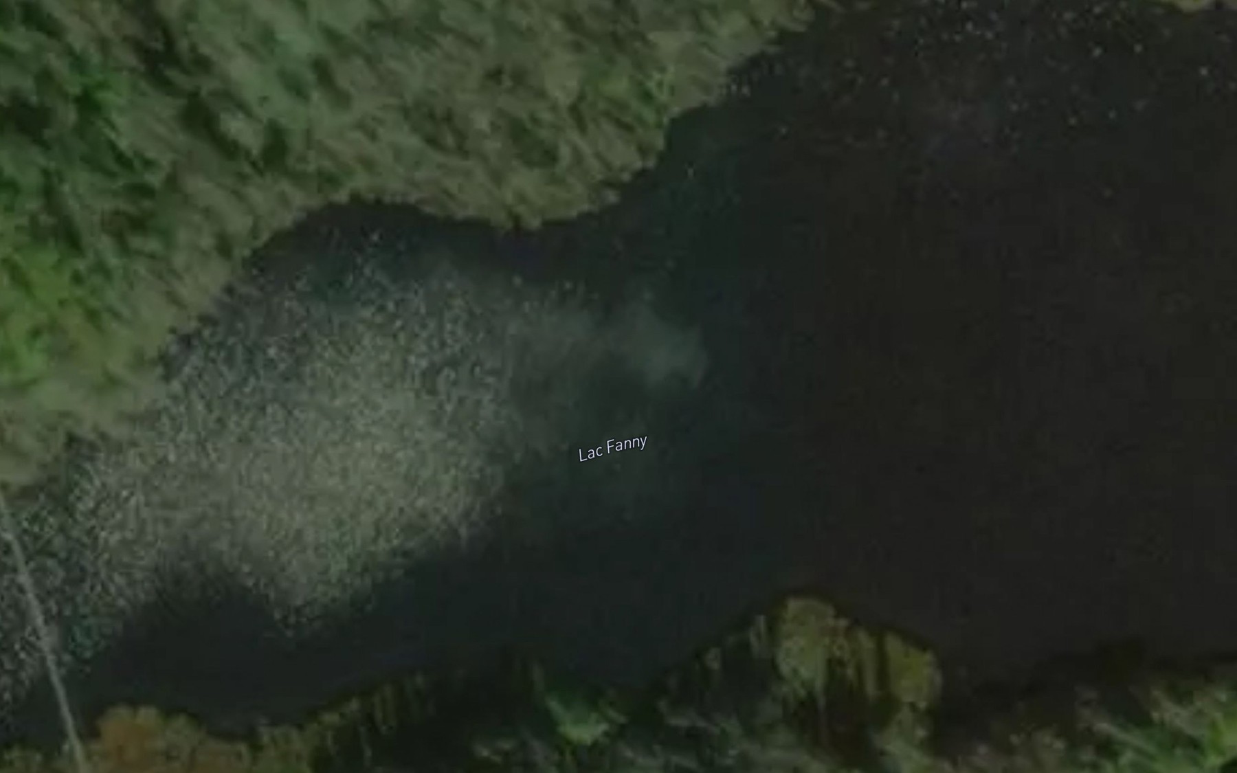 Satellite map of the Lac Fanny