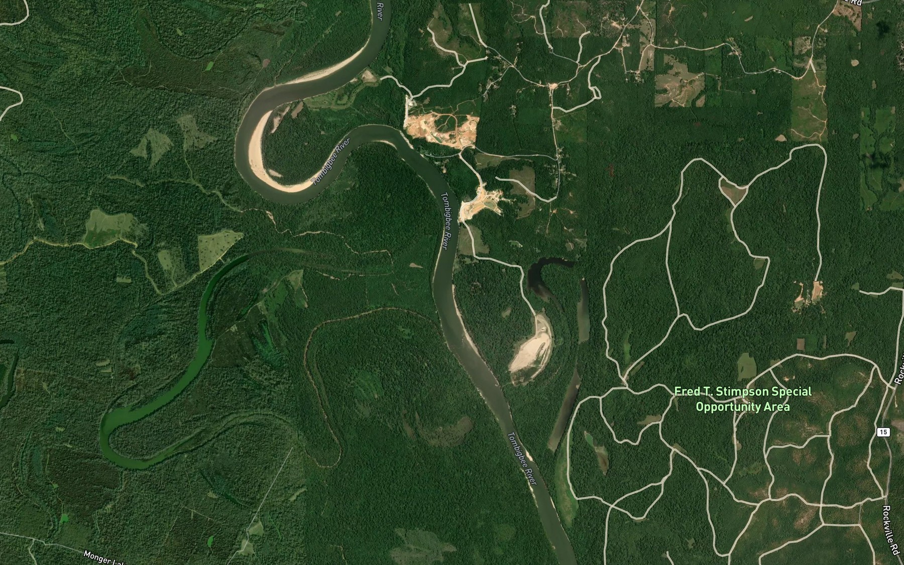 Satellite map of the Upper Cutoff