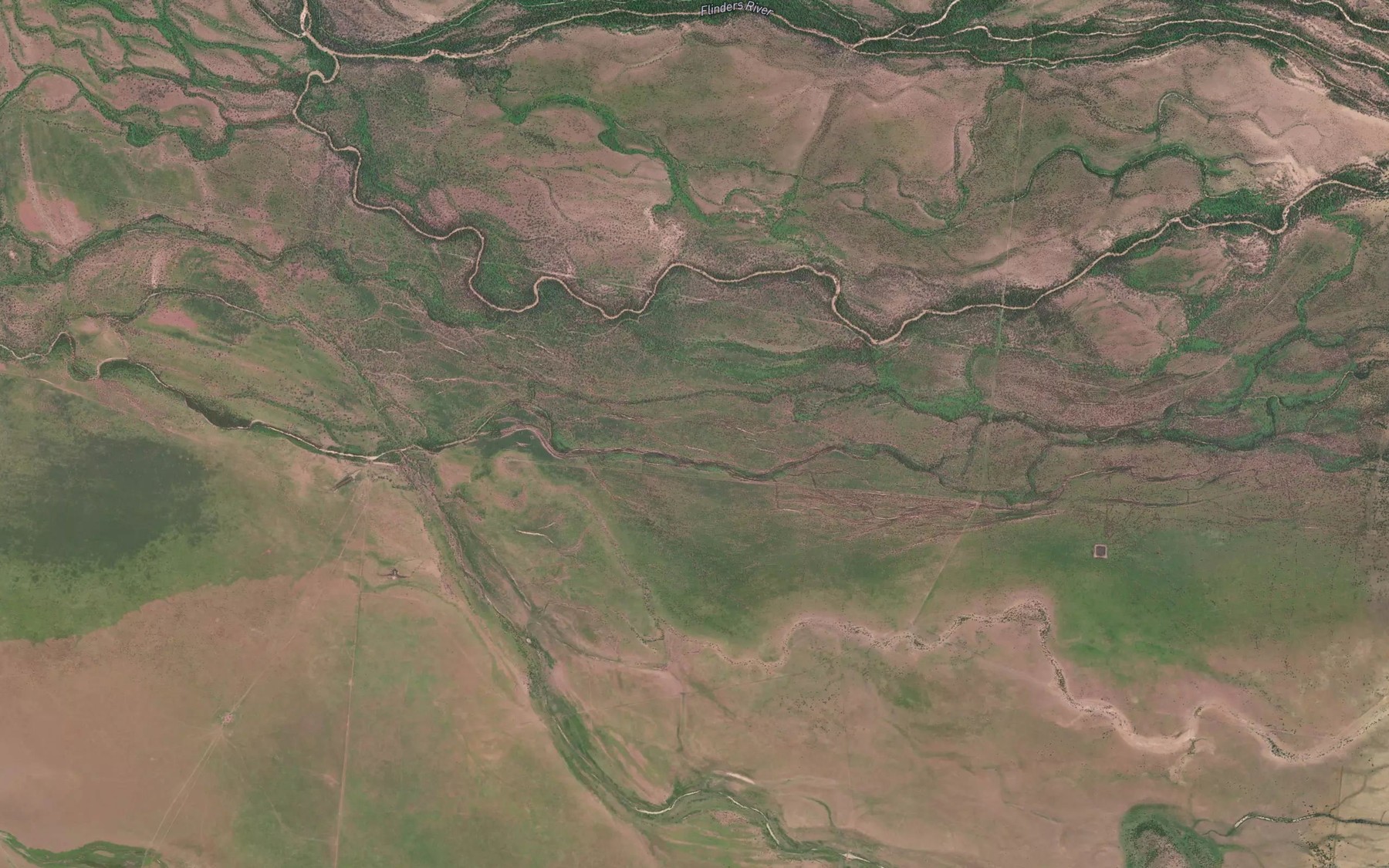 Satellite map of the Mailman Creek