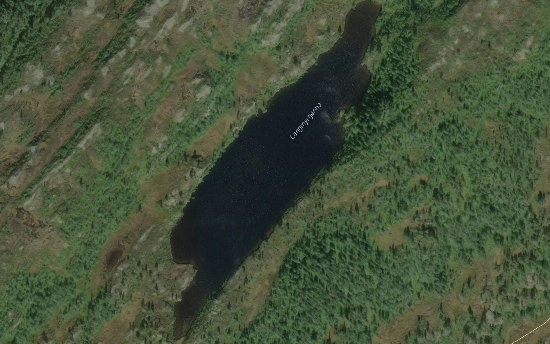 Satellite map of the Langmyrtjonna
