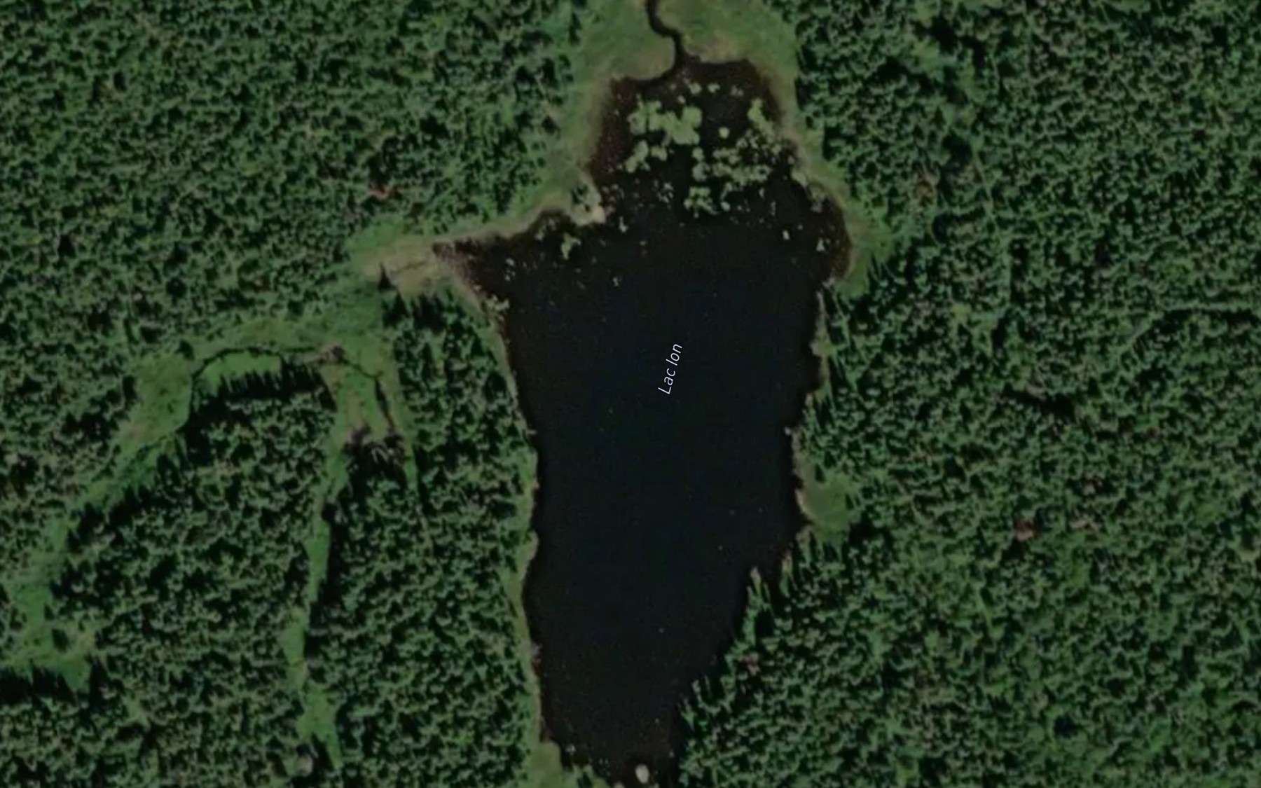 Satellite map of the Lac Ion