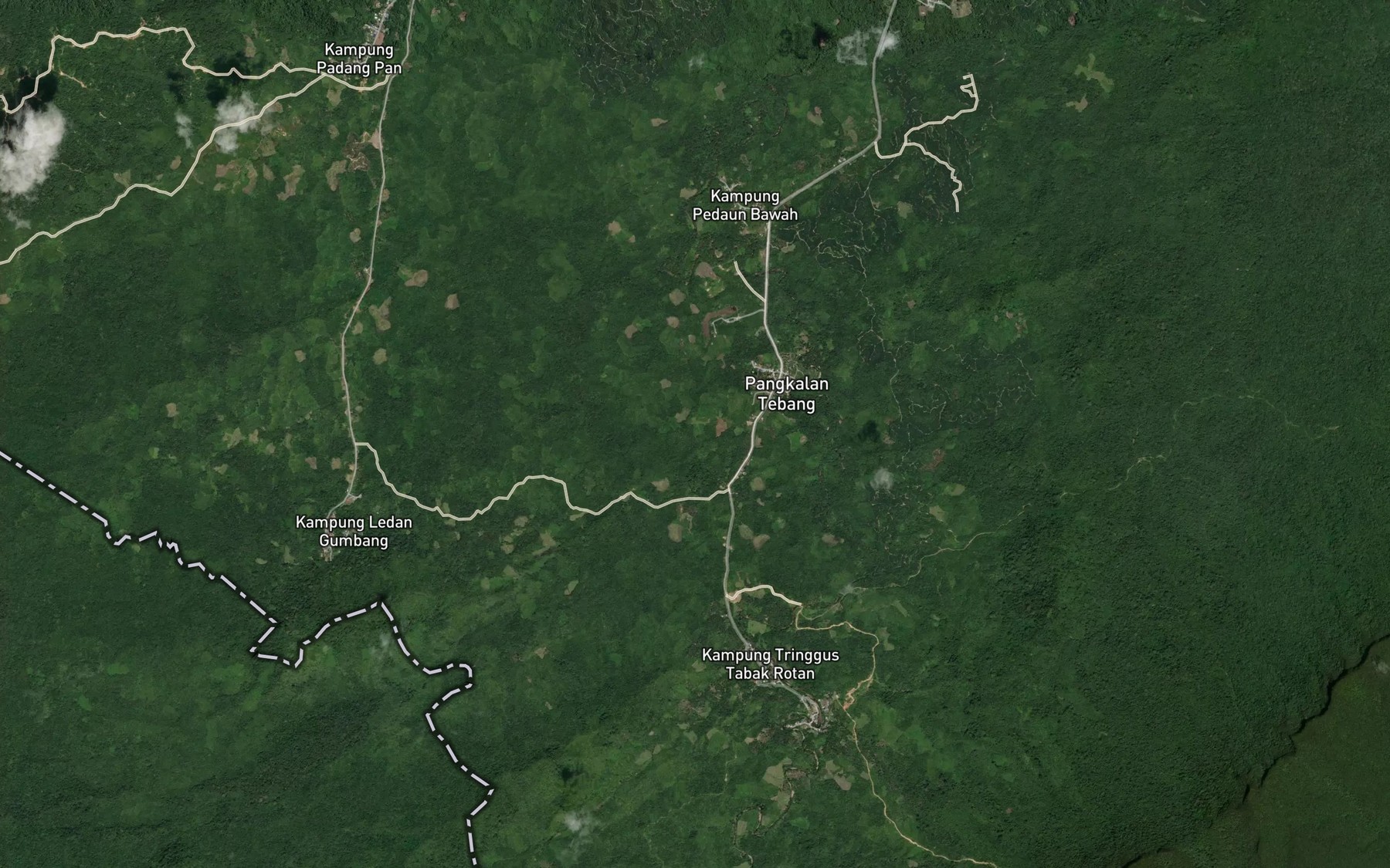 Satellite map of the Sungai Sepan