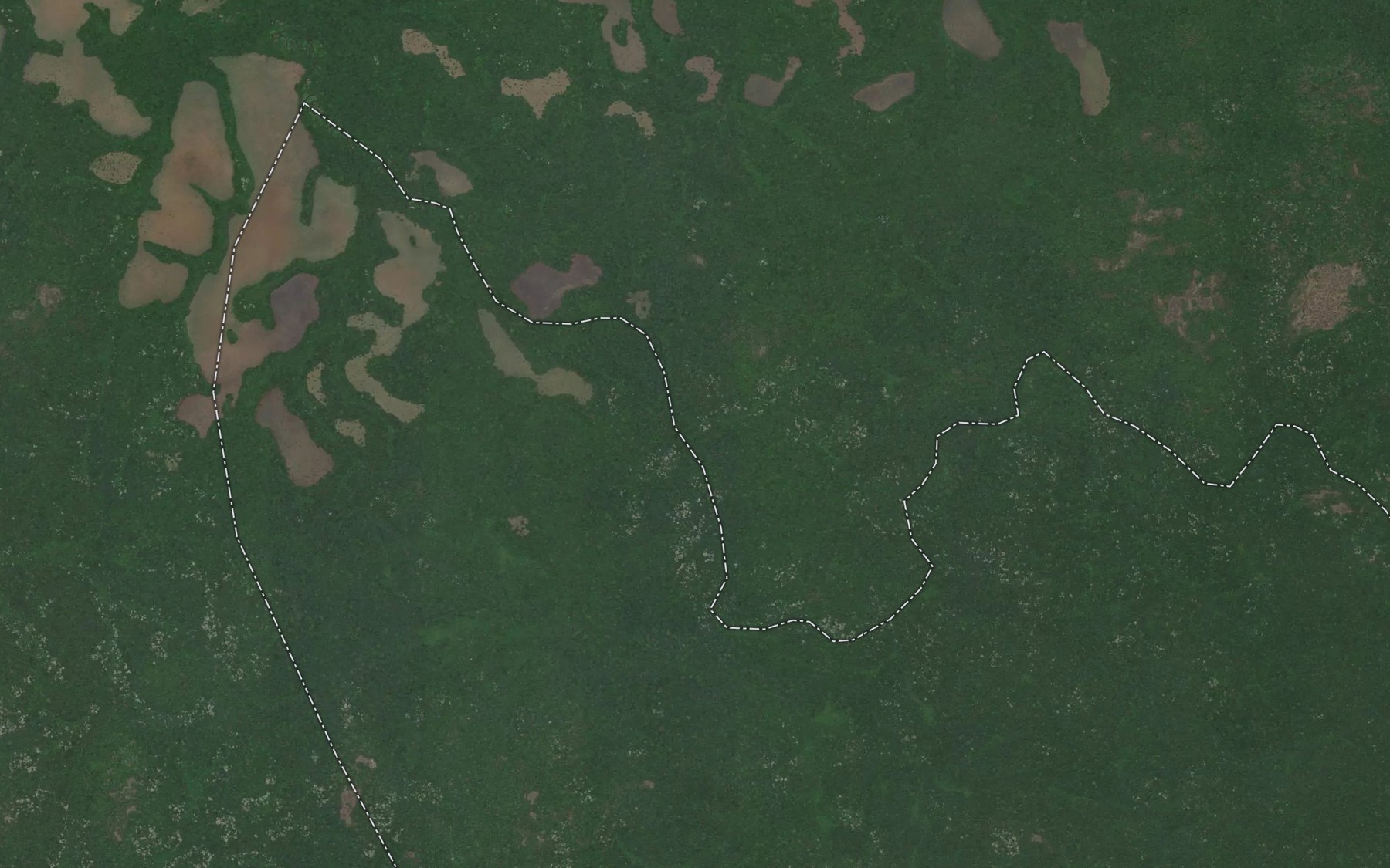 Satellite map of the Yango