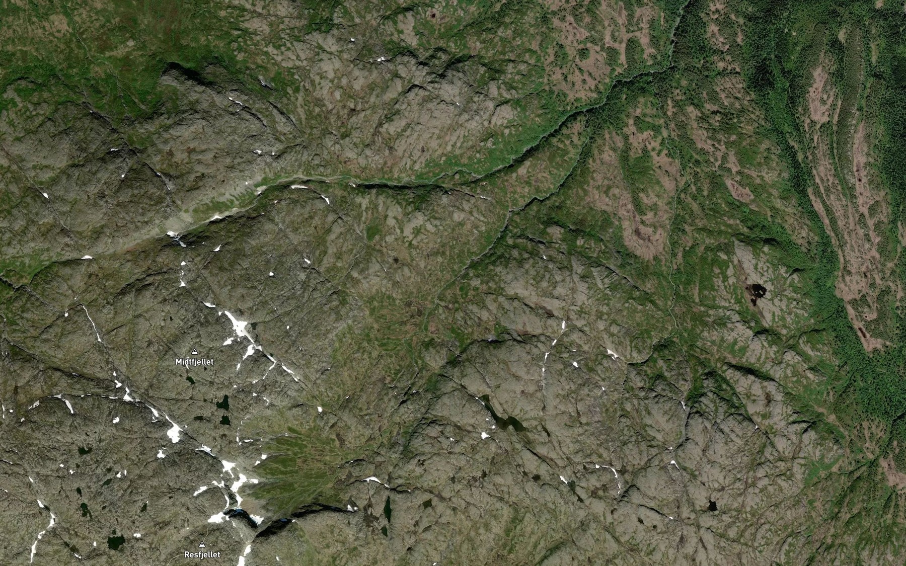 Satellite map of the Storsya