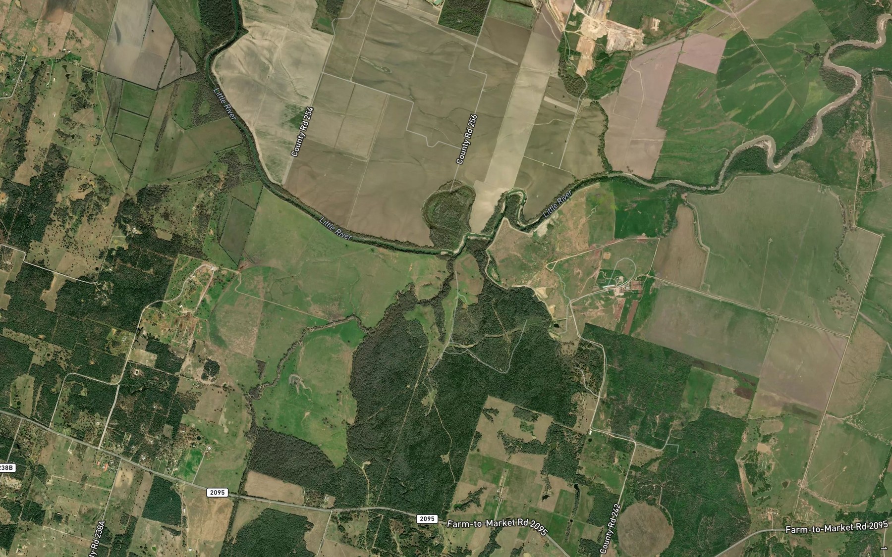 Satellite map of the Cannonsnap Creek
