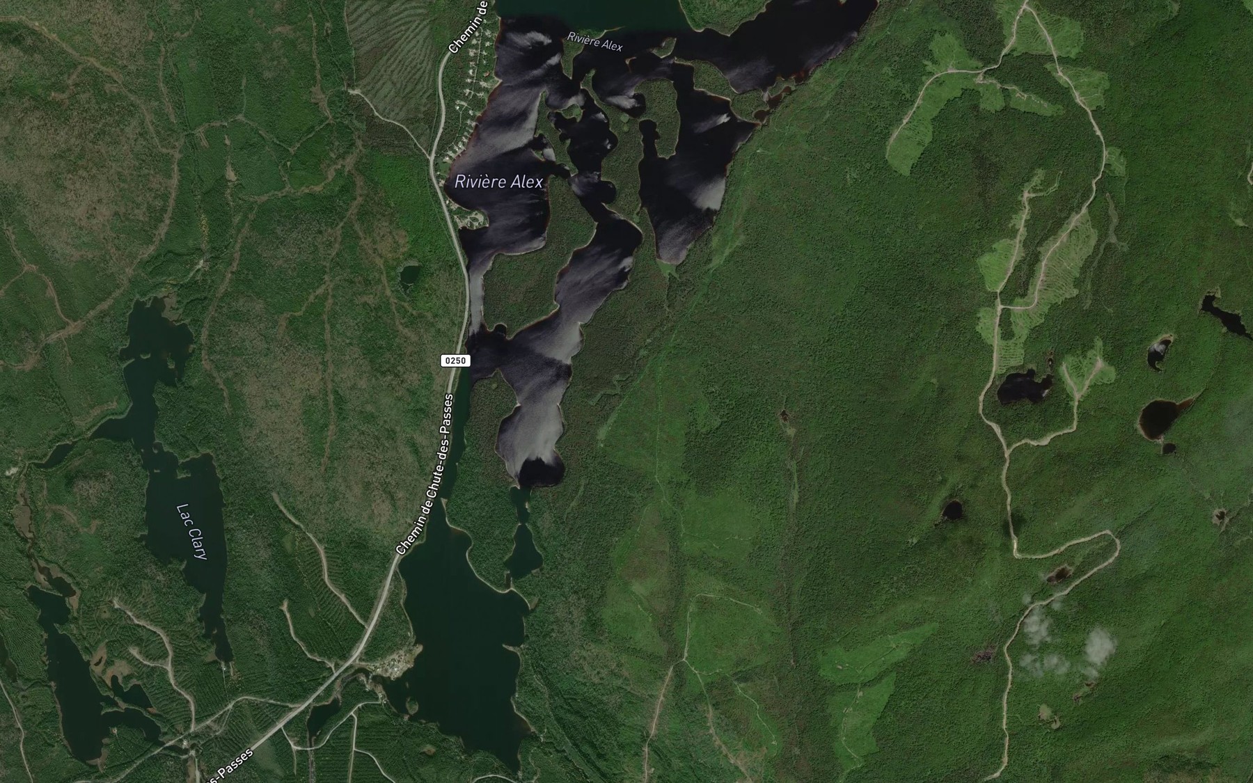 Satellite map of the Lac du Vertige