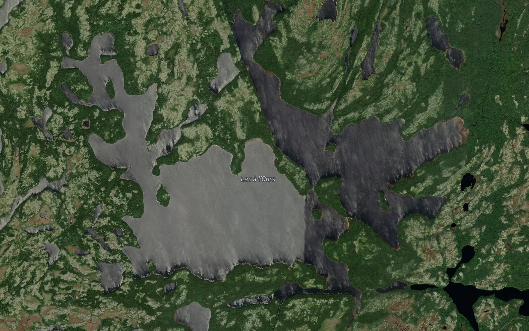 Satellite map of the Lac a l'Ours
