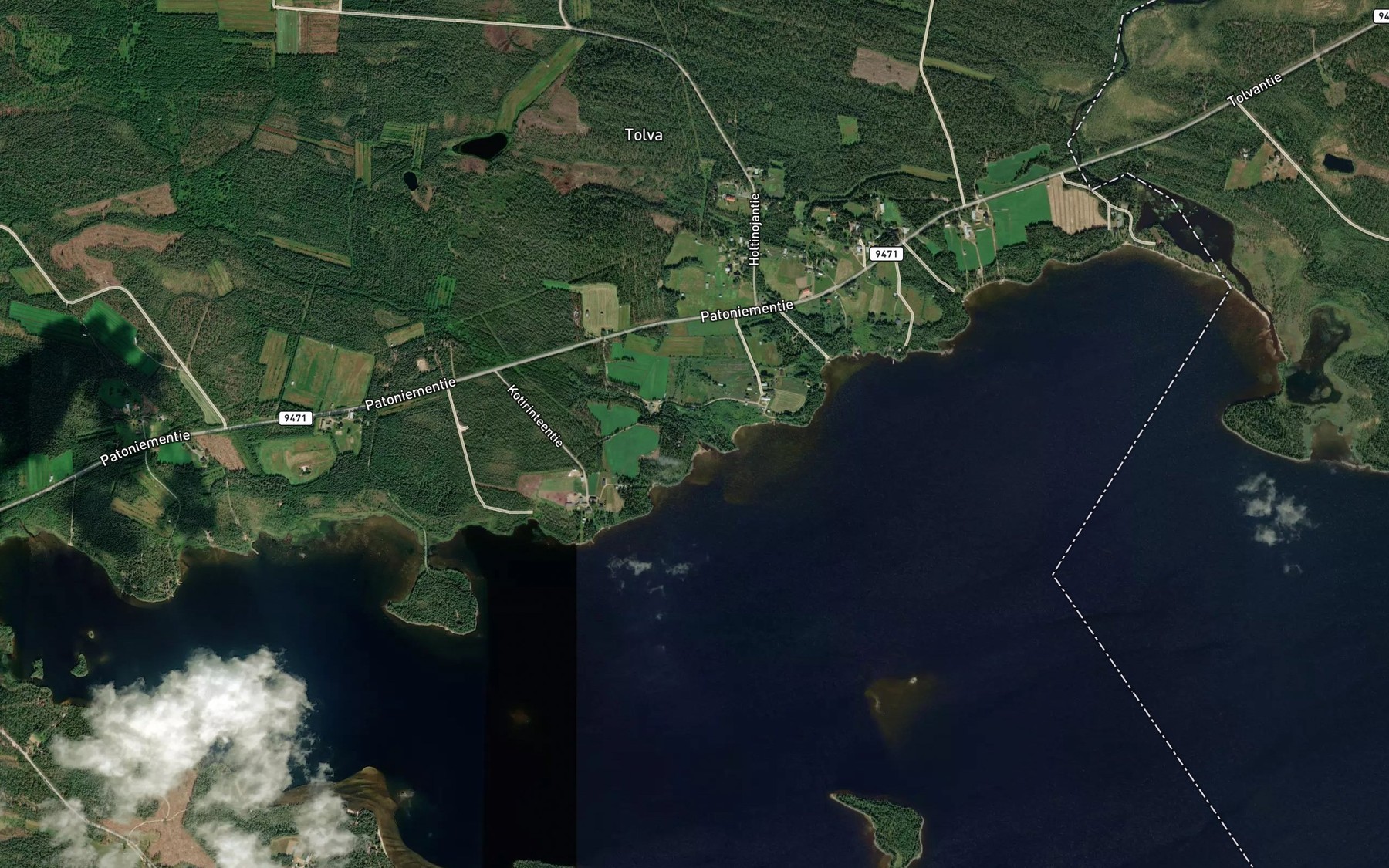 Satellite map of the Kotijoki