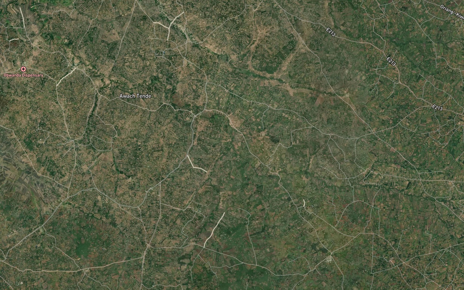 Satellite map of the Aora Chak