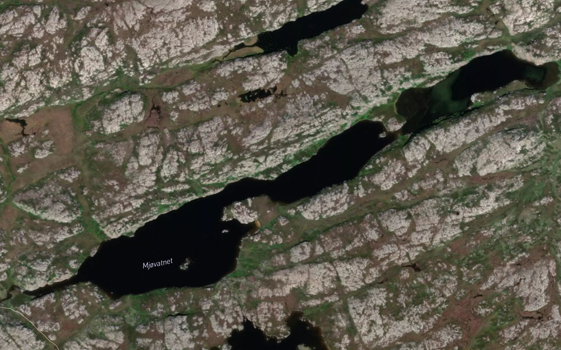 Satellite map of the Auster Mjovatnet