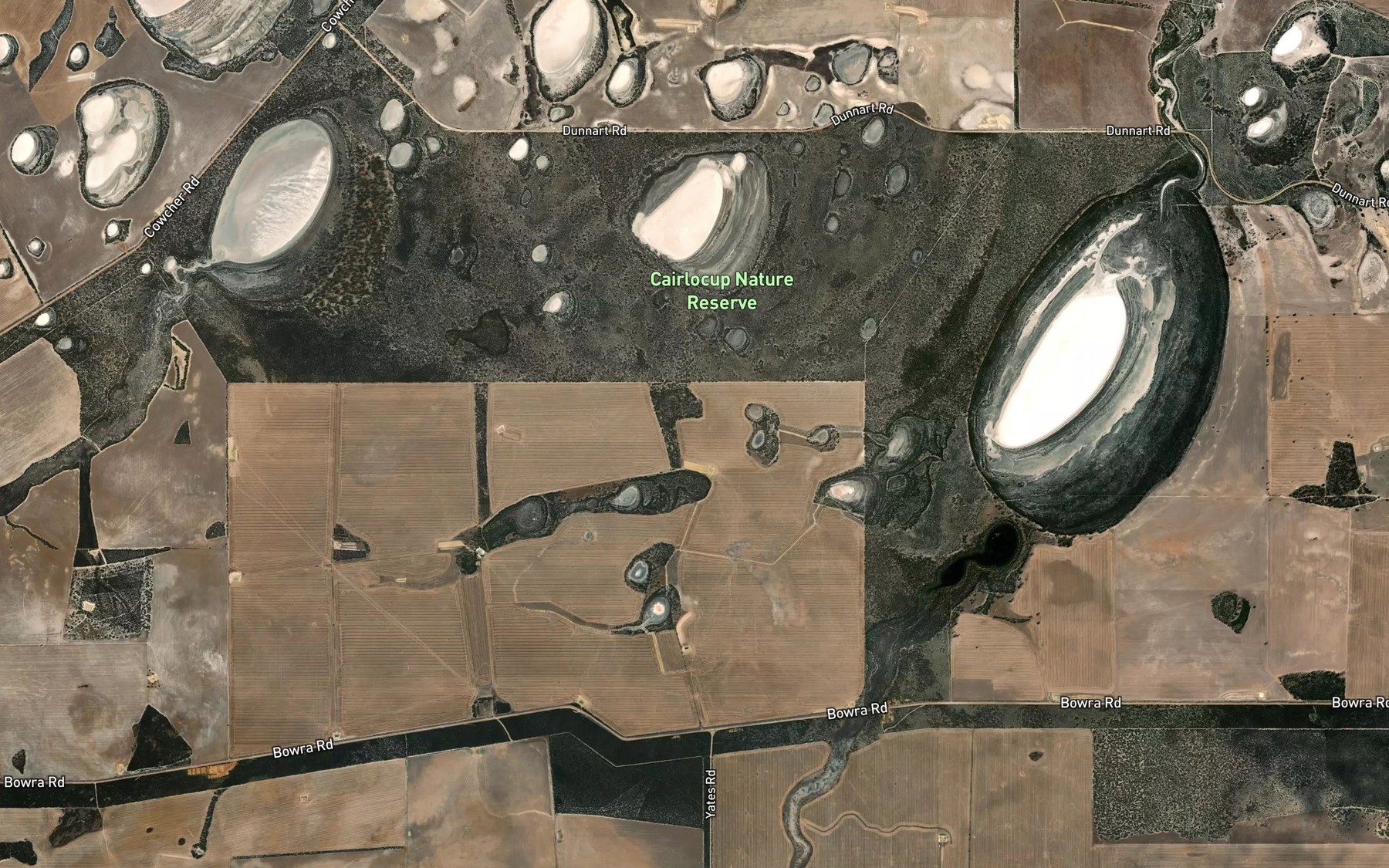 Satellite map of the Cairlocup