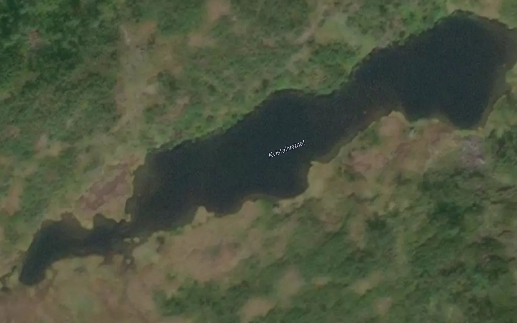 Satellite map of the Kvistalivatnet