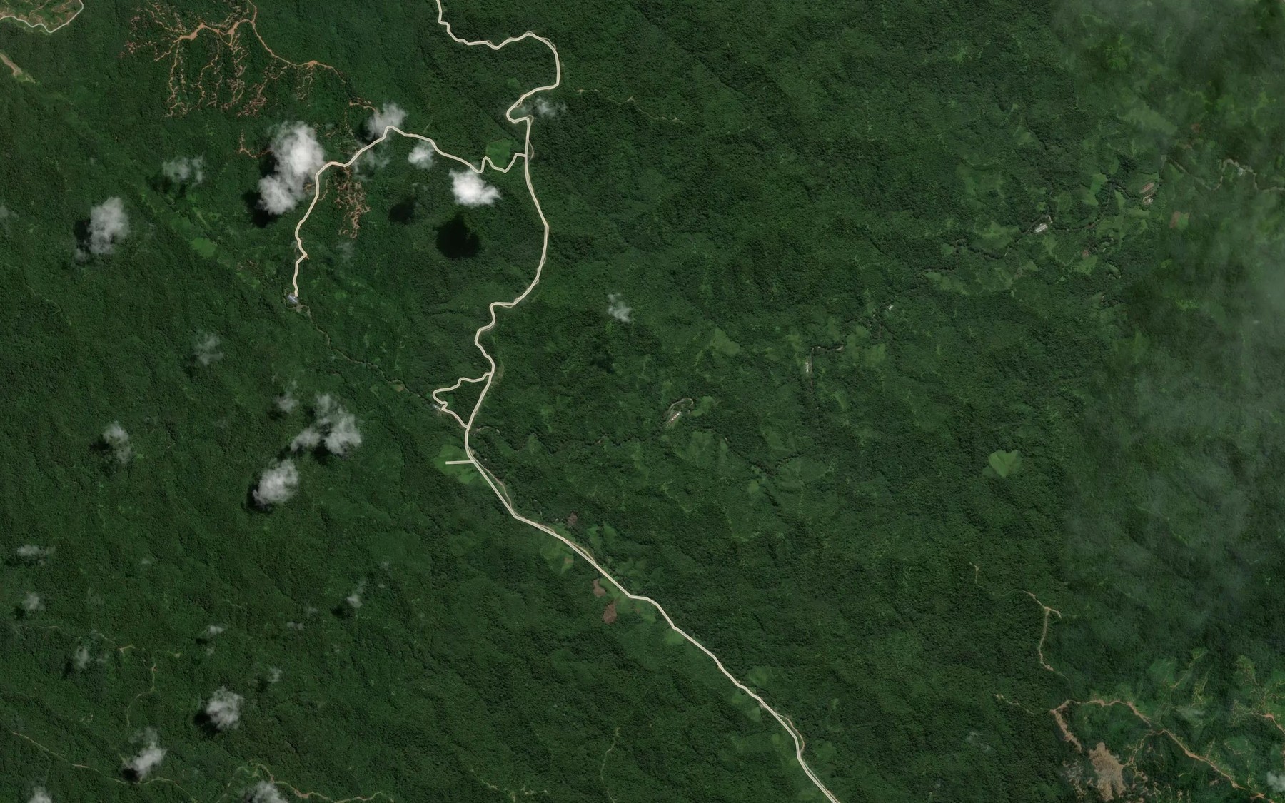Satellite map of the Lubok Benuang