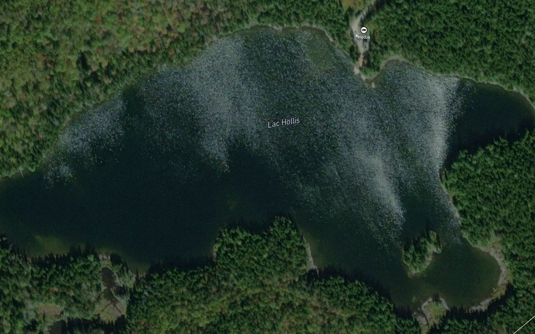 Satellite map of the Lac Hollis