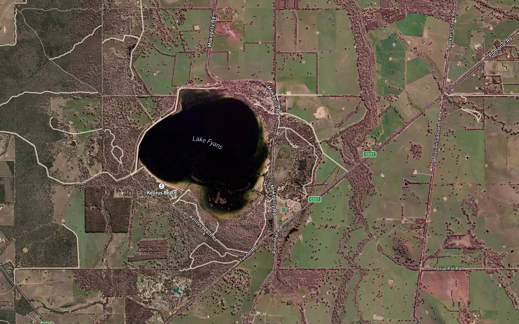 Satellite map of the Spot 2