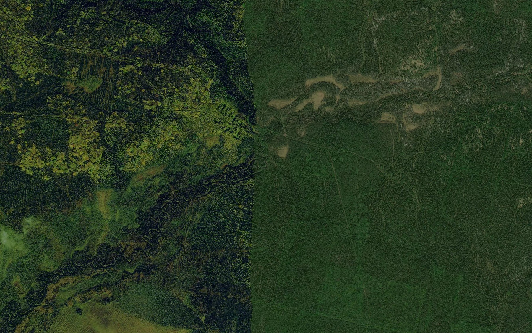 Satellite map of the Vel'yu