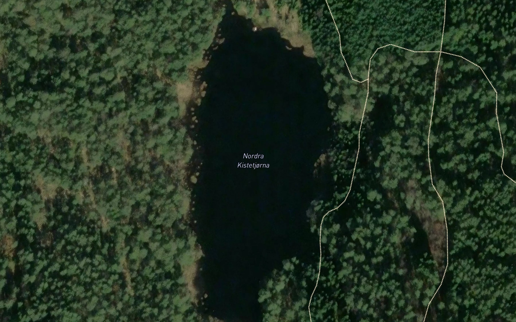 Satellite map of the Kistetjernet
