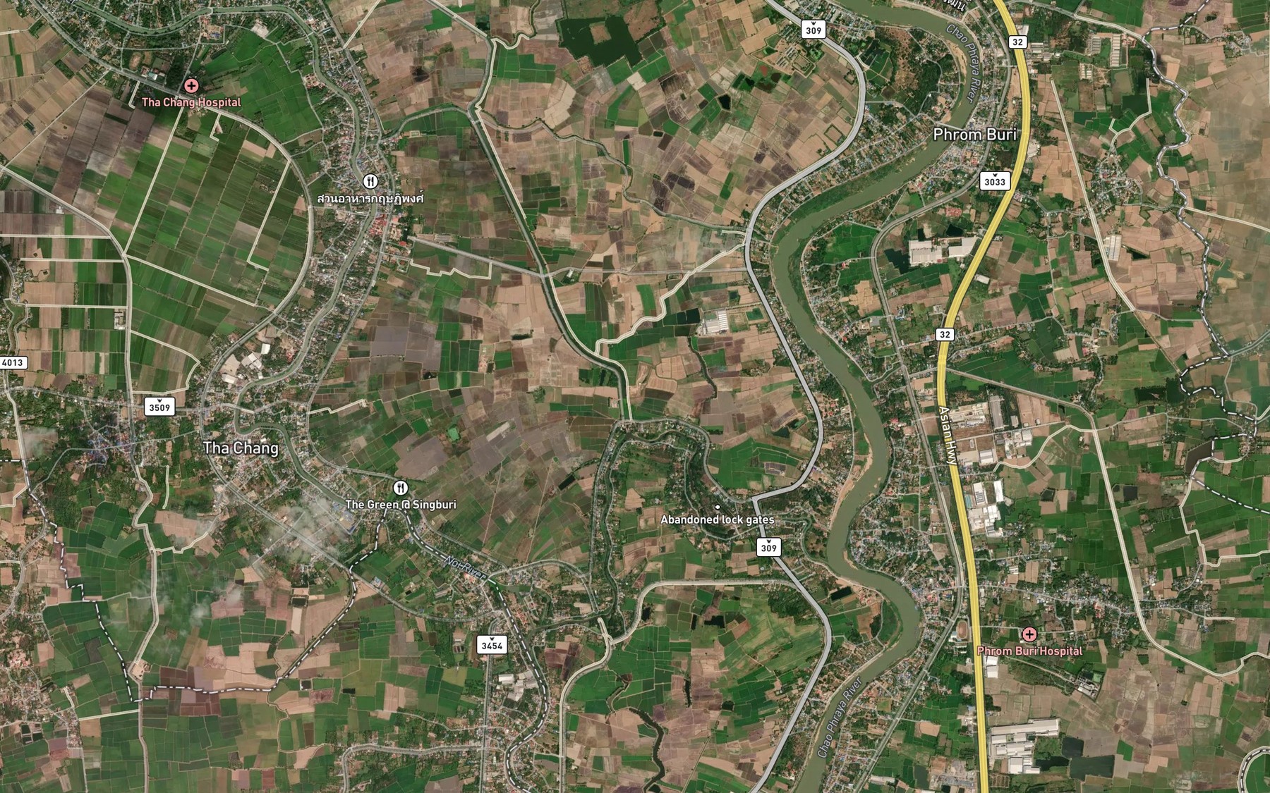Satellite map of the Nong Nam Khang