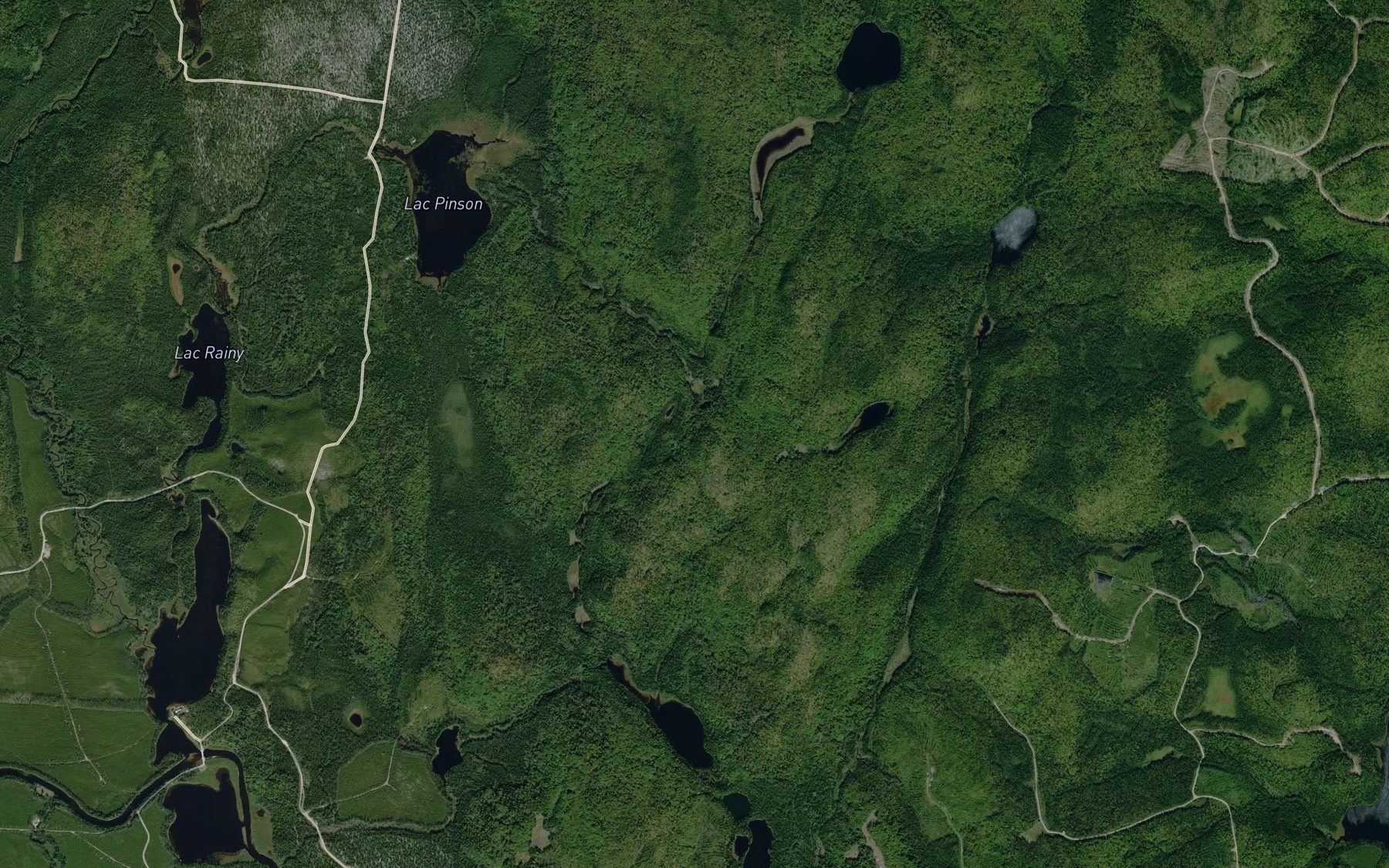 Satellite map of the Lac Fiset