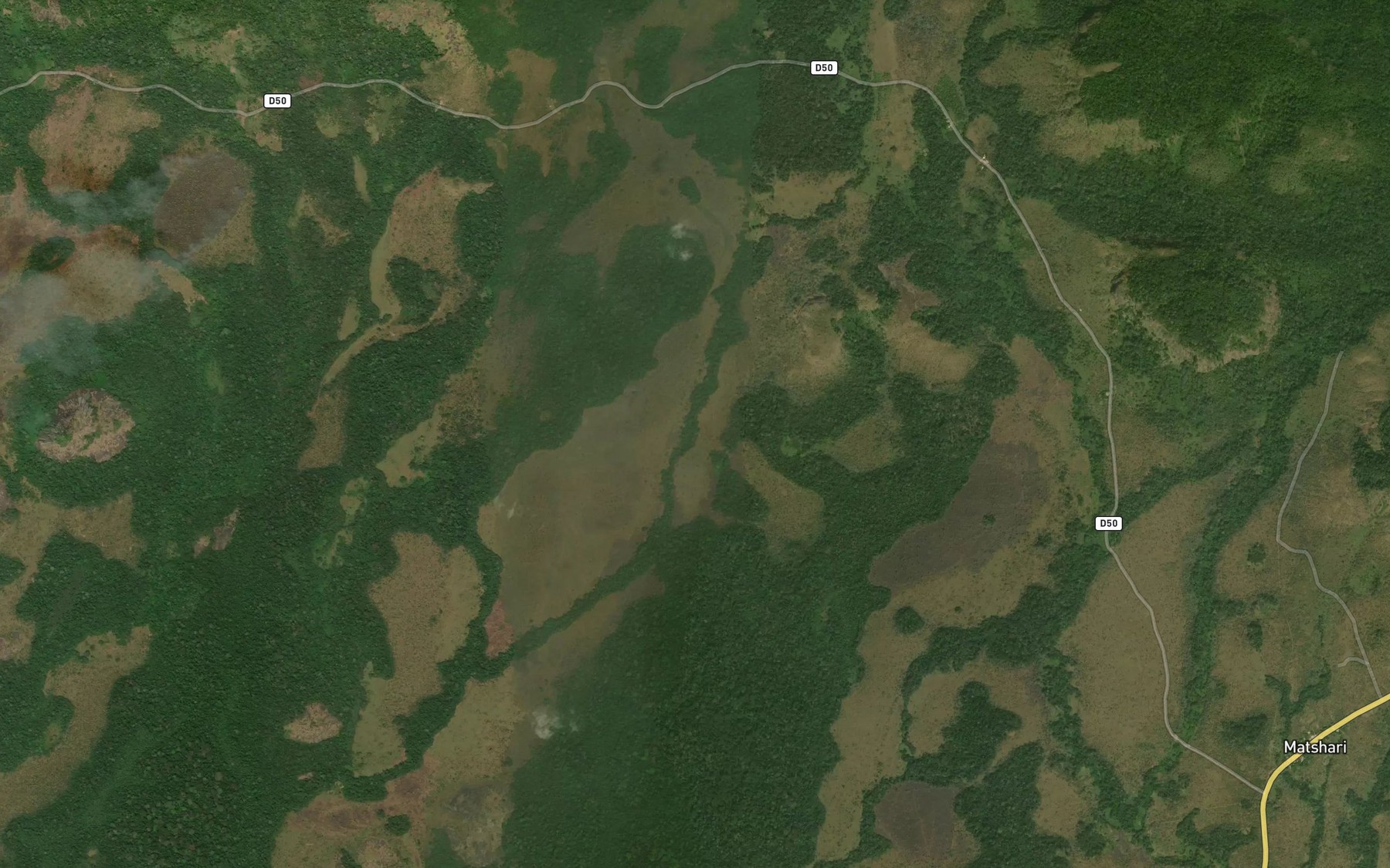 Satellite map of the Mveti