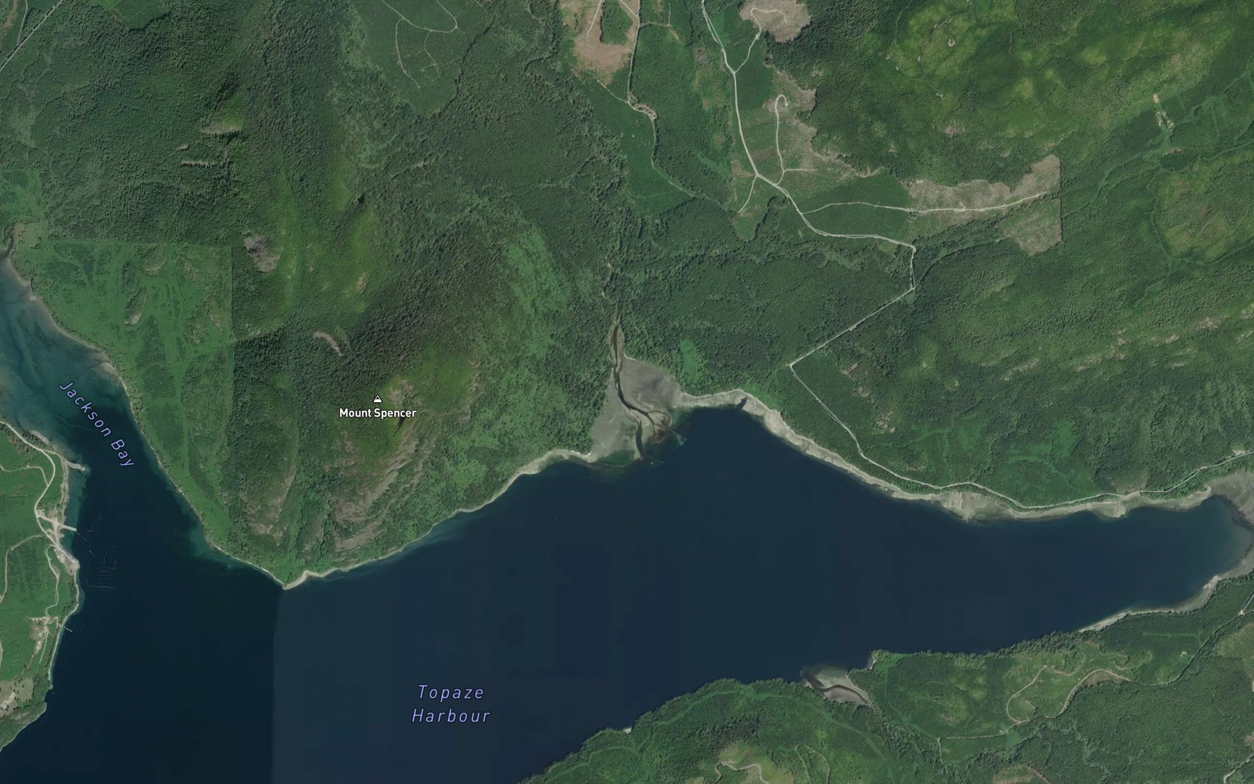 Satellite map of the Read Bay