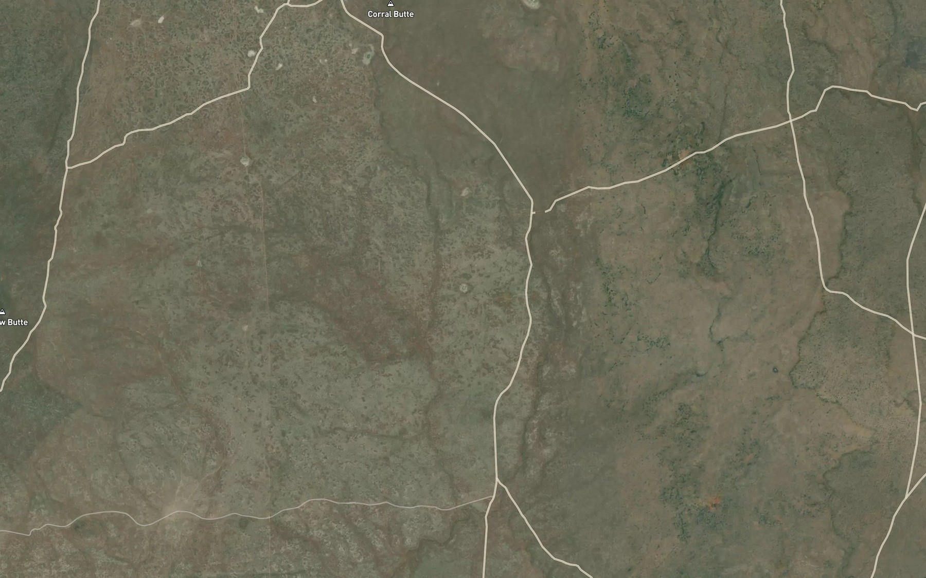 Satellite map of the Monument Reservoir