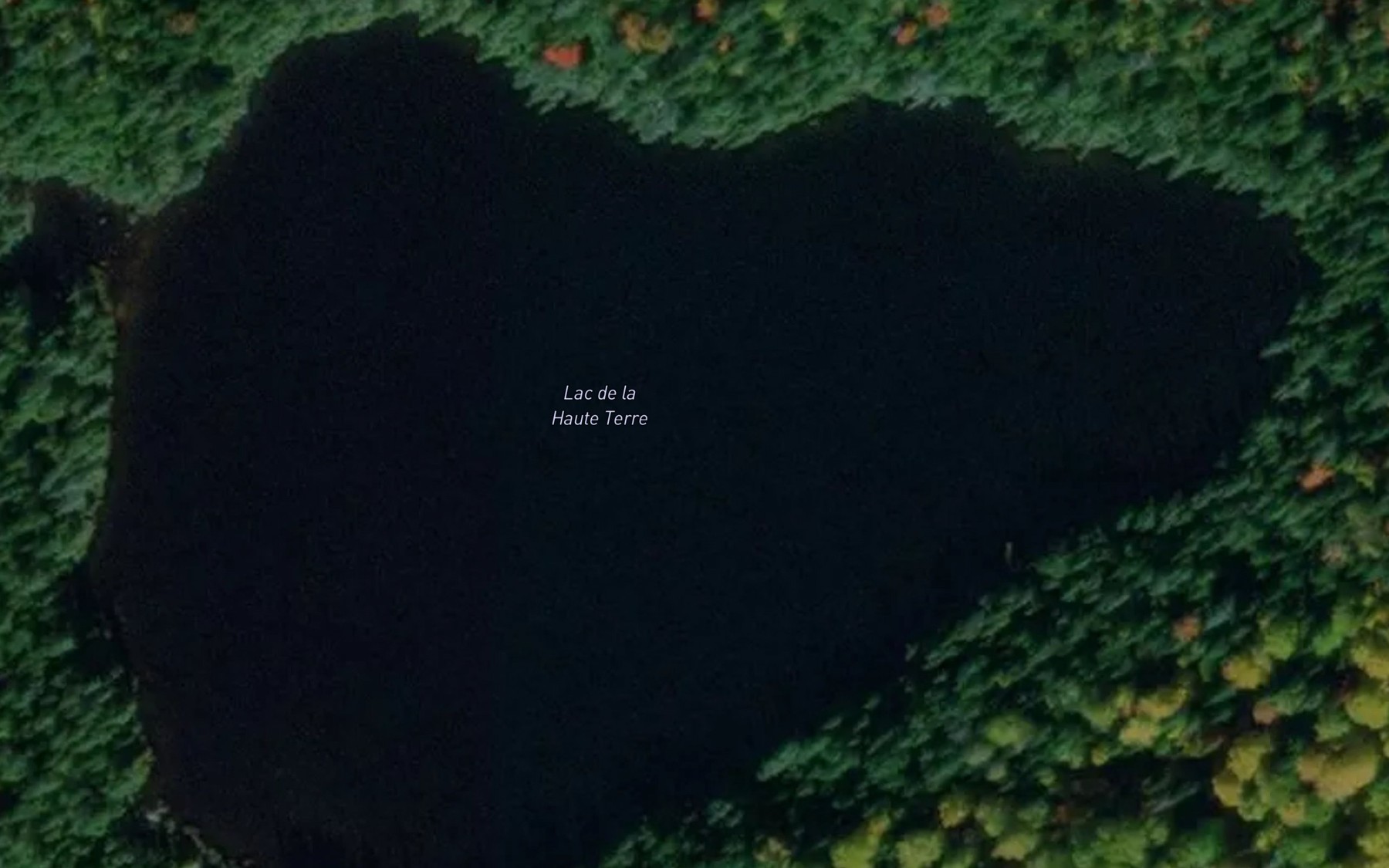 Satellite map of the Lac de laHaute Terre